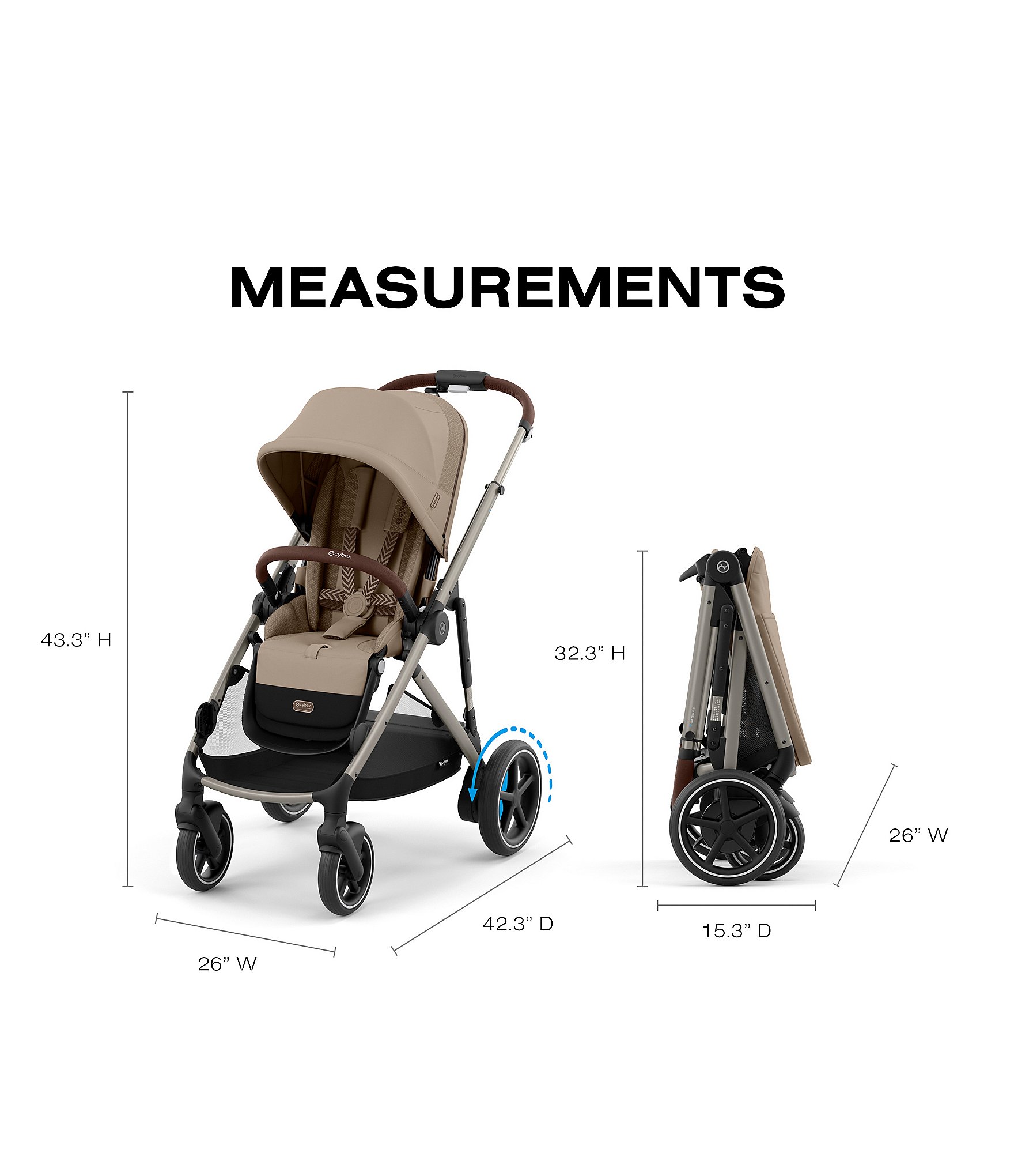 Cybex E-Gazelle S Stroller & Cloud G Pro Infant Car Seat With Load Leg Base Travel System