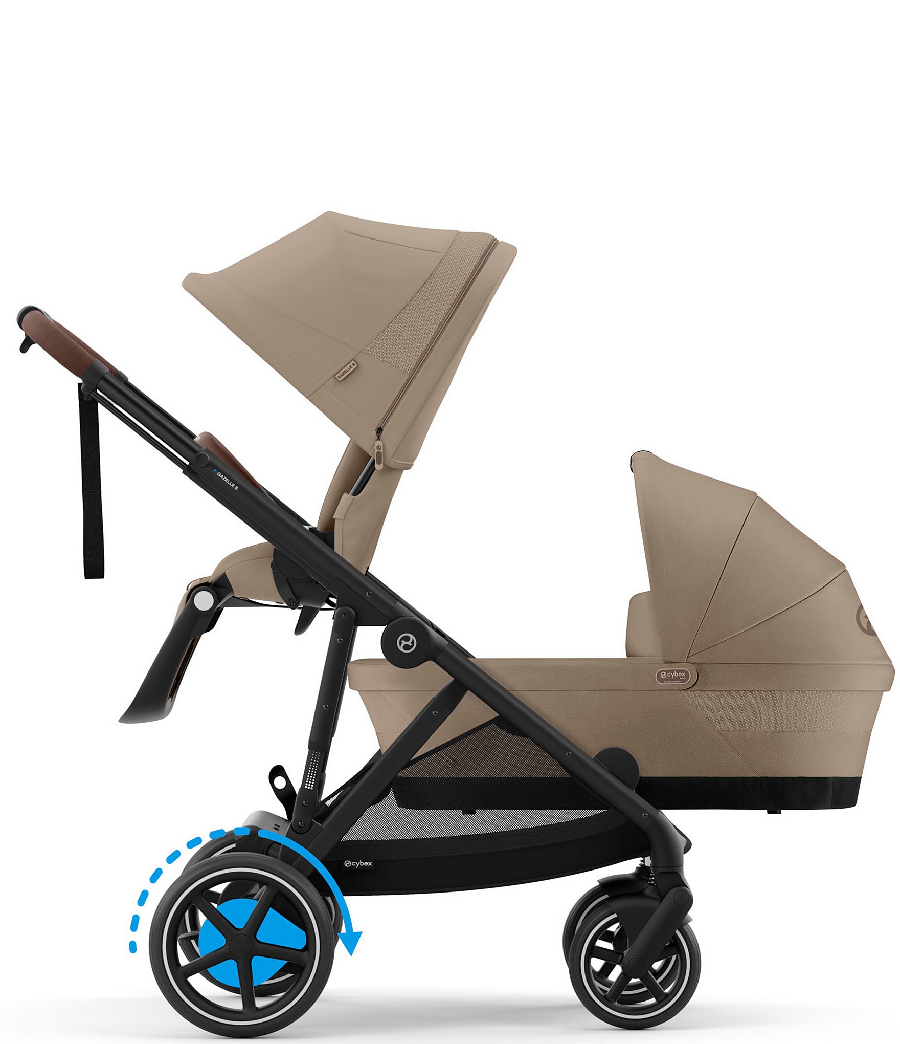 Cybex e-Gazelle S Stroller + Gazelle S Cot Bundle