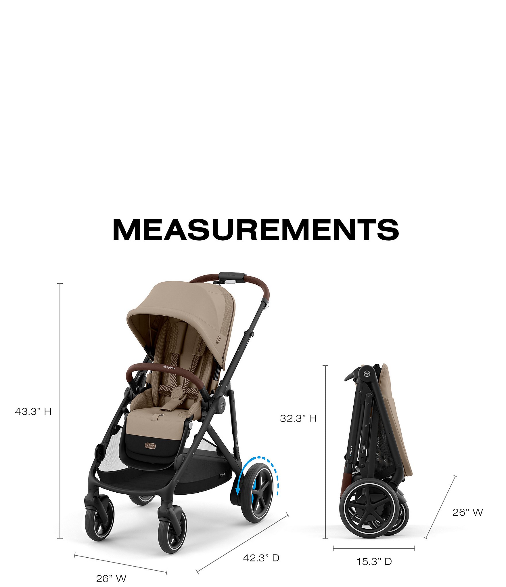 Cybex e-Gazelle S Stroller + Gazelle S Cot Bundle