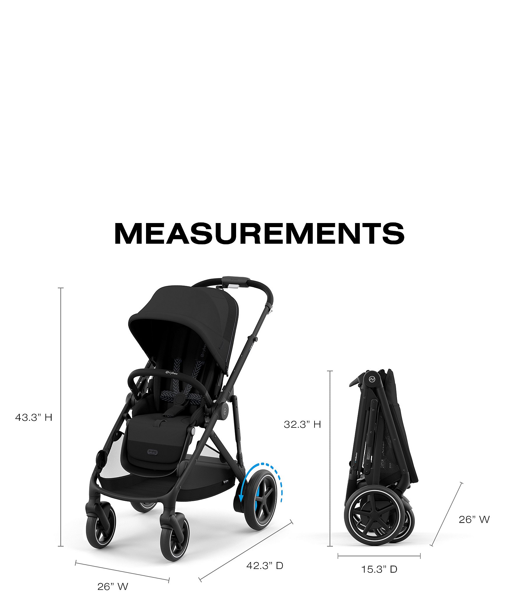Cybex e-Gazelle S Stroller + Gazelle S Cot Bundle