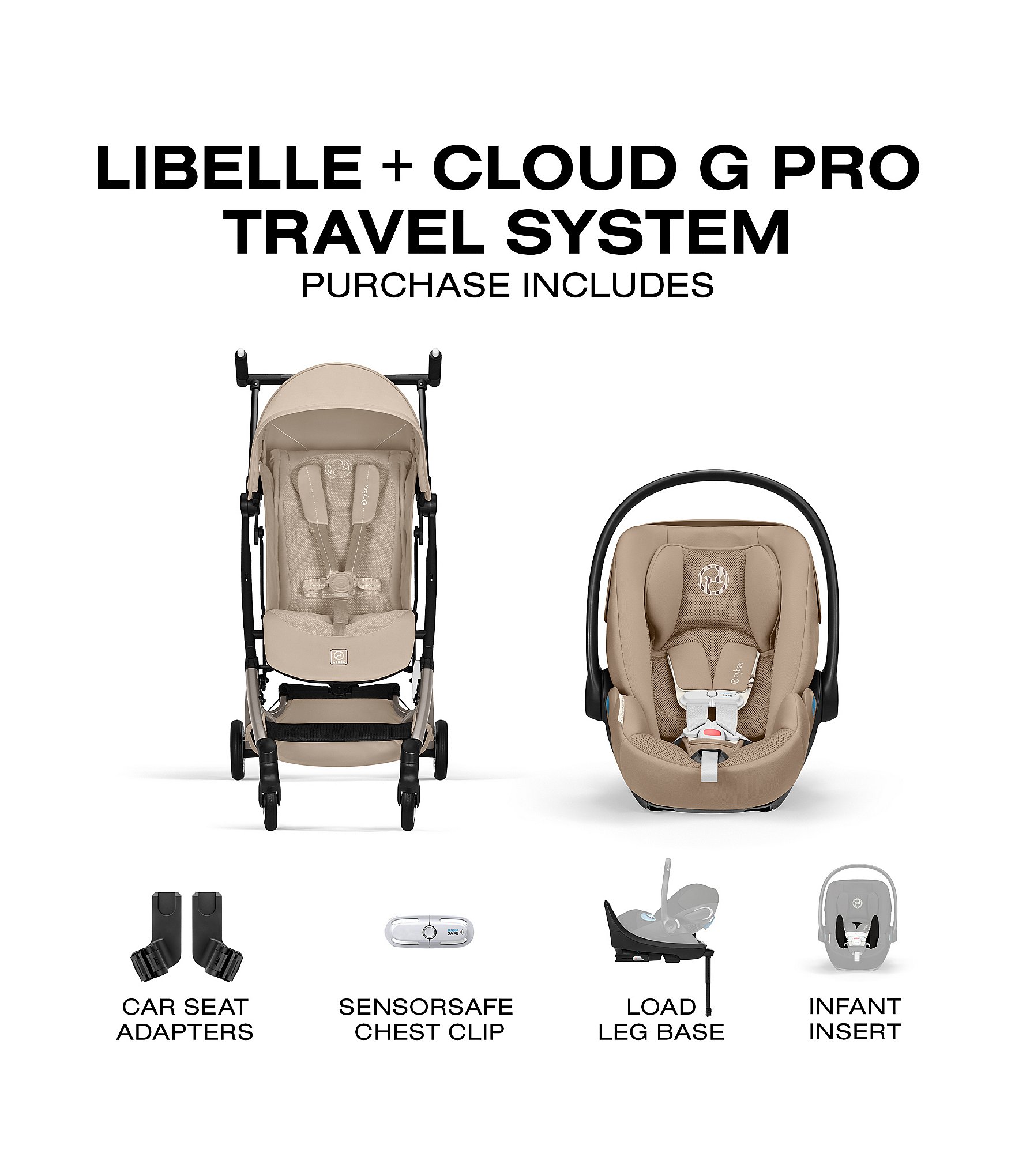 Cybex Libelle Stroller + Cloud G Pro Infant Car Seat Travel System