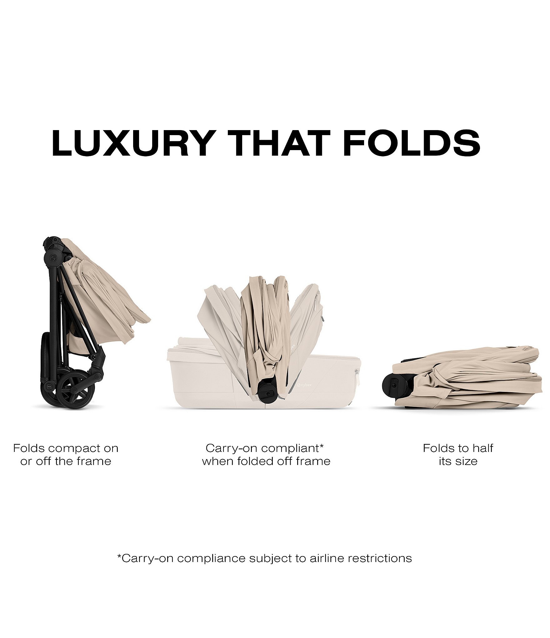 Cybex MIOS Stroller + MIOS Fold Lux Carry Cot Bundle