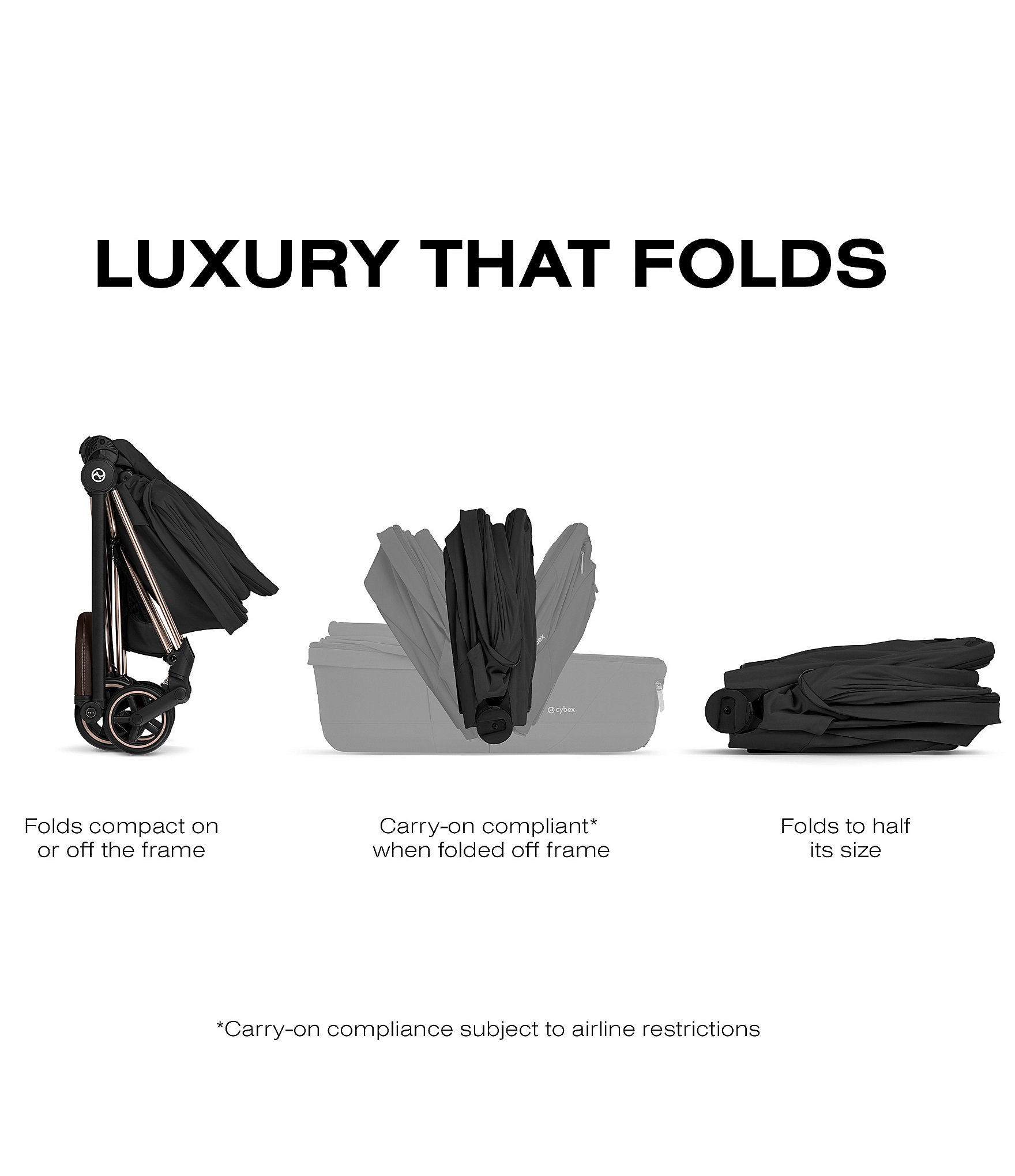 Cybex MIOS Stroller + MIOS Fold Lux Carry Cot Bundle