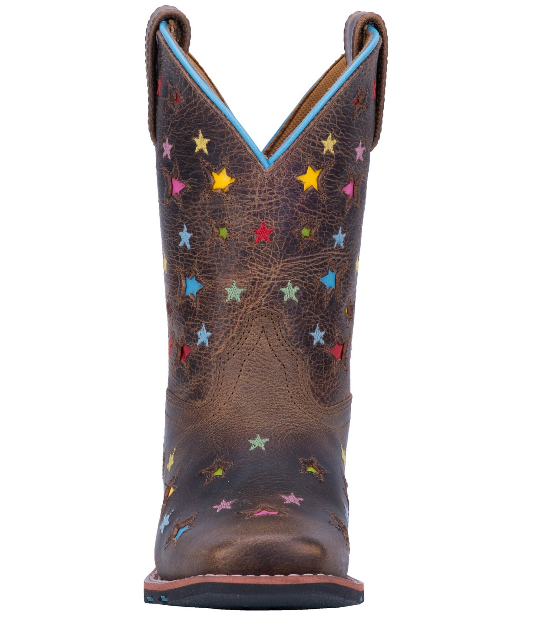 Dan Post Girls' Starlett 9#double; Star Detail Western Boots (Youth)