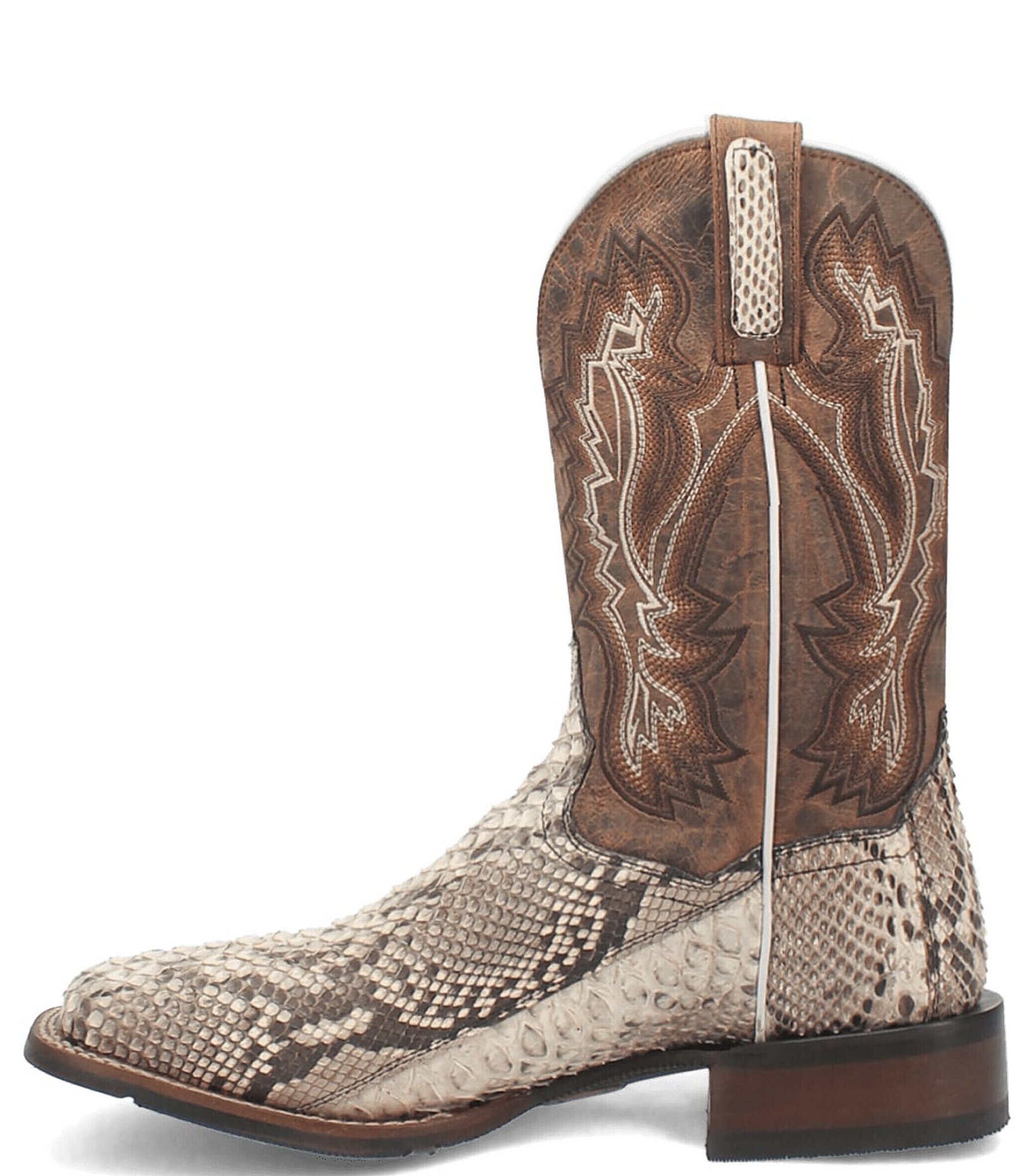 Dan Post Men's Brutus 11#double; Python Snake Square Toe Western Boots