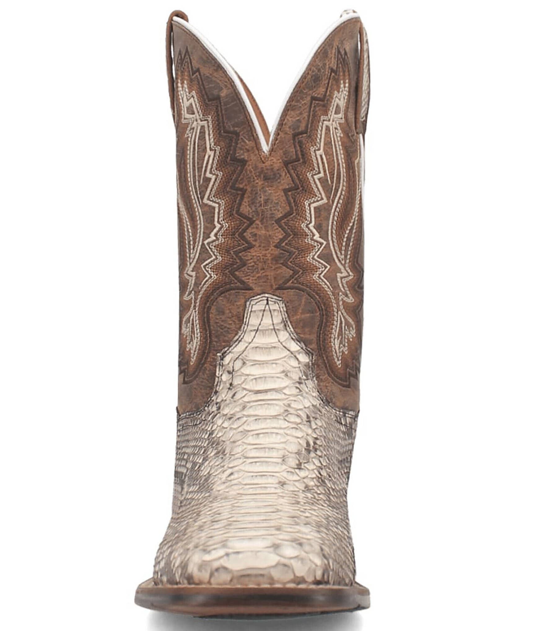 Dan Post Men's Brutus 11#double; Python Snake Square Toe Western Boots