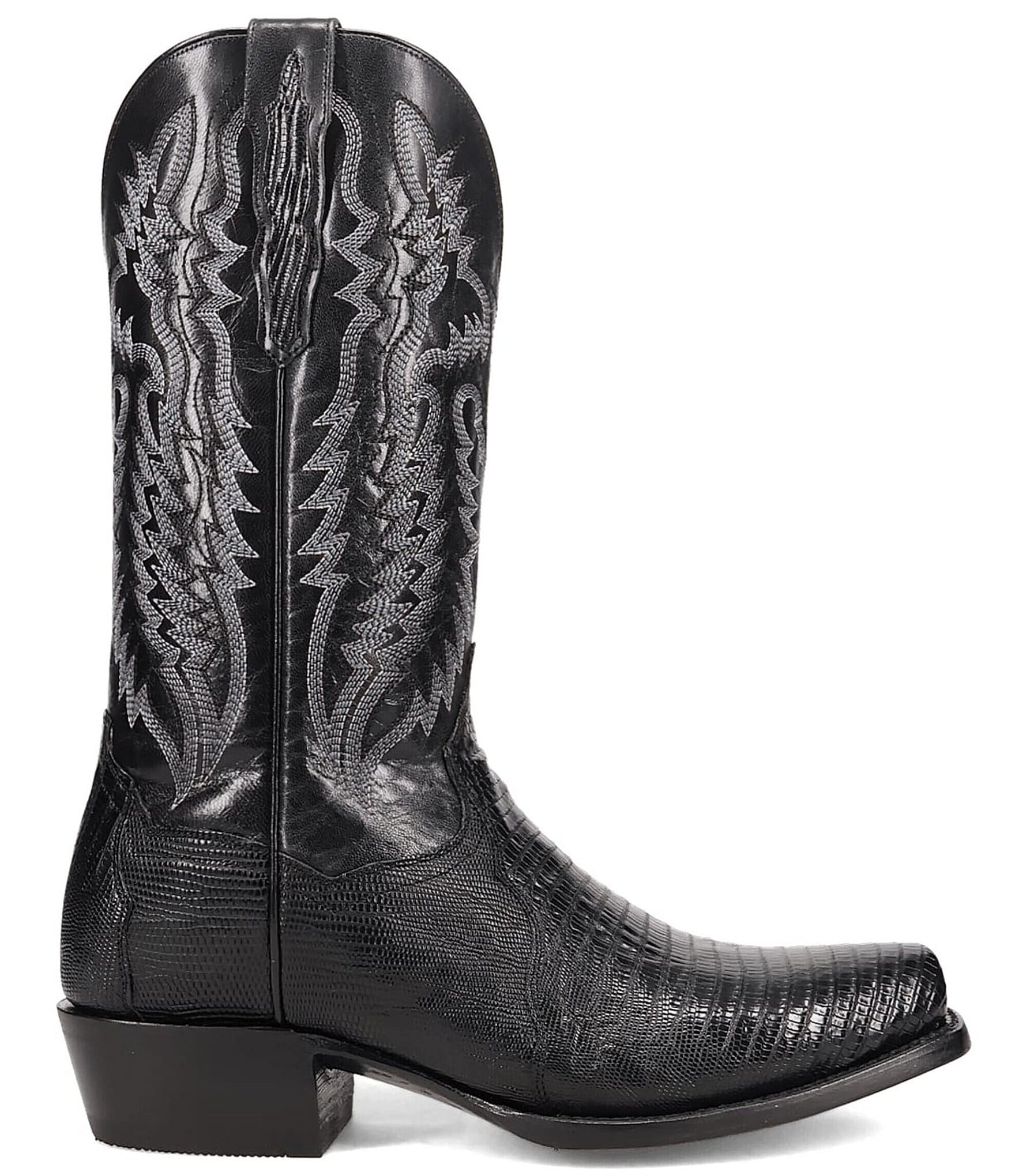 Dan Post Men's Ringold 13#double; Teju Lizard Square Toe Western Boots