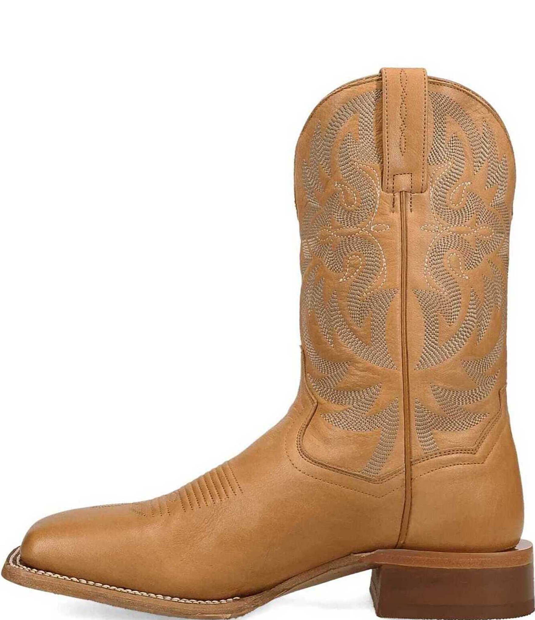 Dan Post Men's Sonara 11#double; Leather Square Toe Western Boots