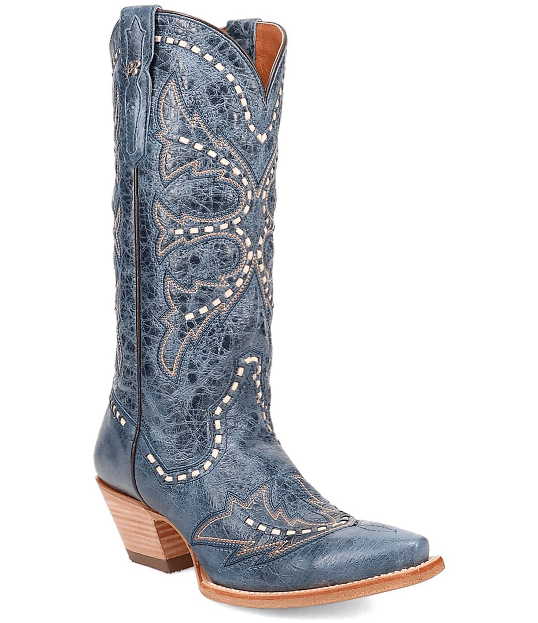 Dan Post Women's Mesa Leather Snip Toe Tall Western Boots | Dillard's