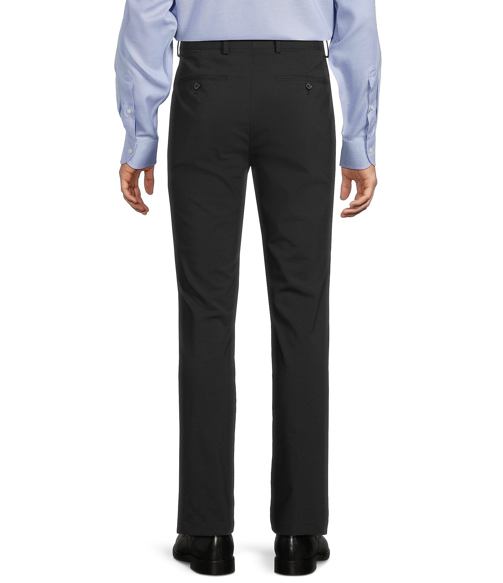 Daniel Cremieux Signature Label Flat Front Solid Travel Pants