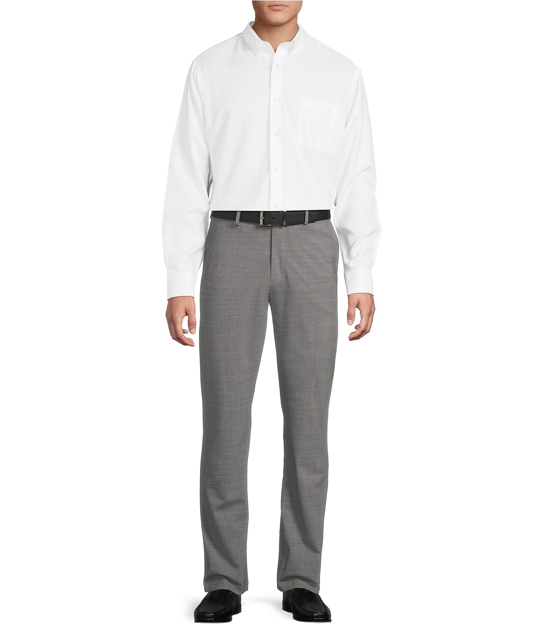Daniel Cremieux Signature Label Flat Front Solid Travel Pants