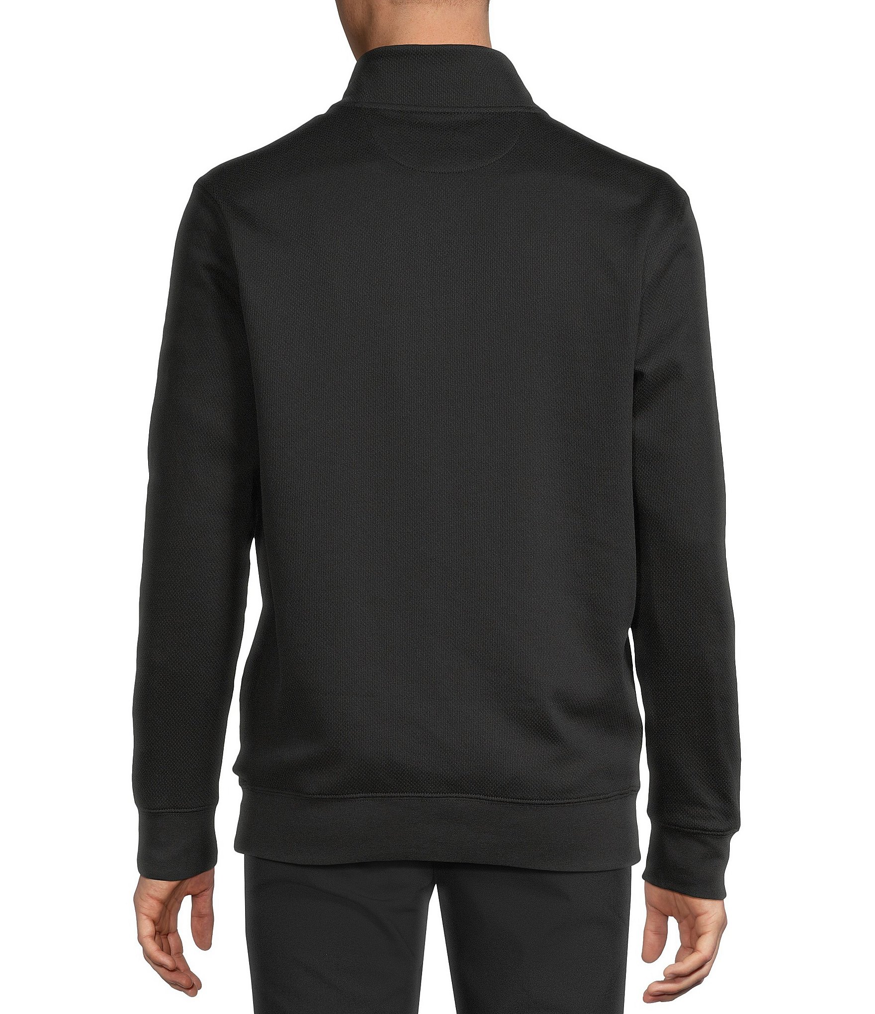 Daniel Cremieux Signature Label Honeycomb Quarter-Zip Pullover