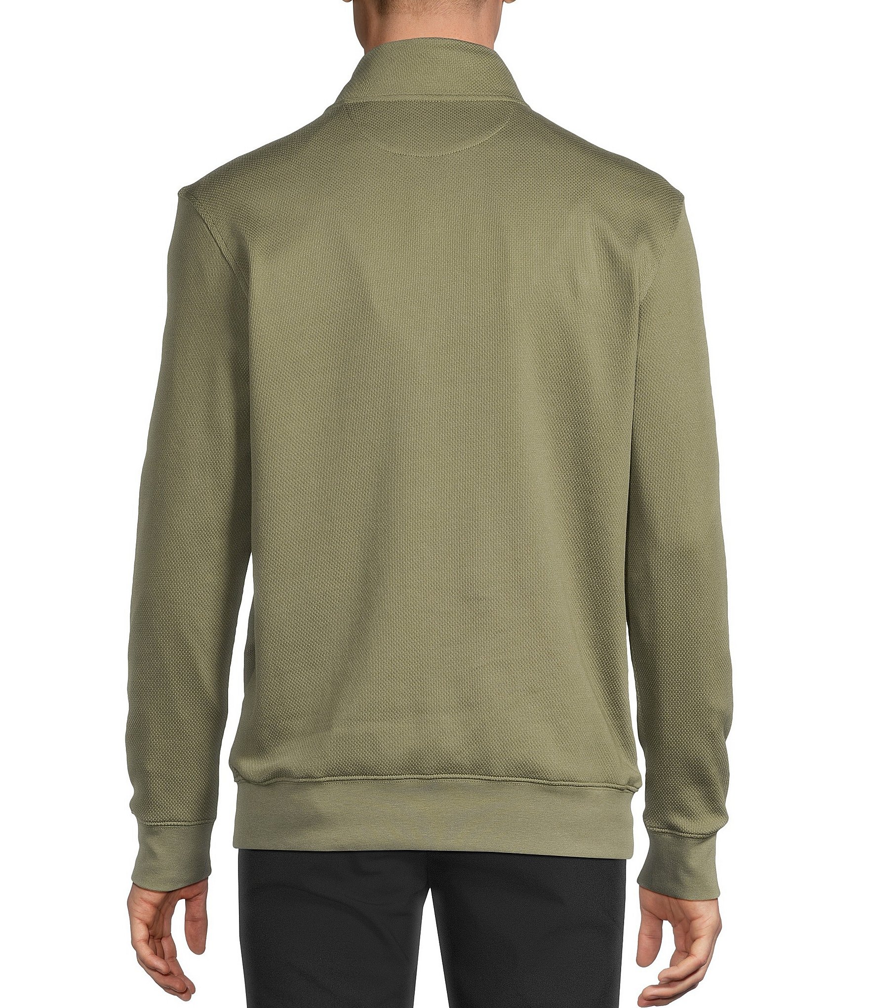Daniel Cremieux Signature Label Honeycomb Quarter-Zip Pullover