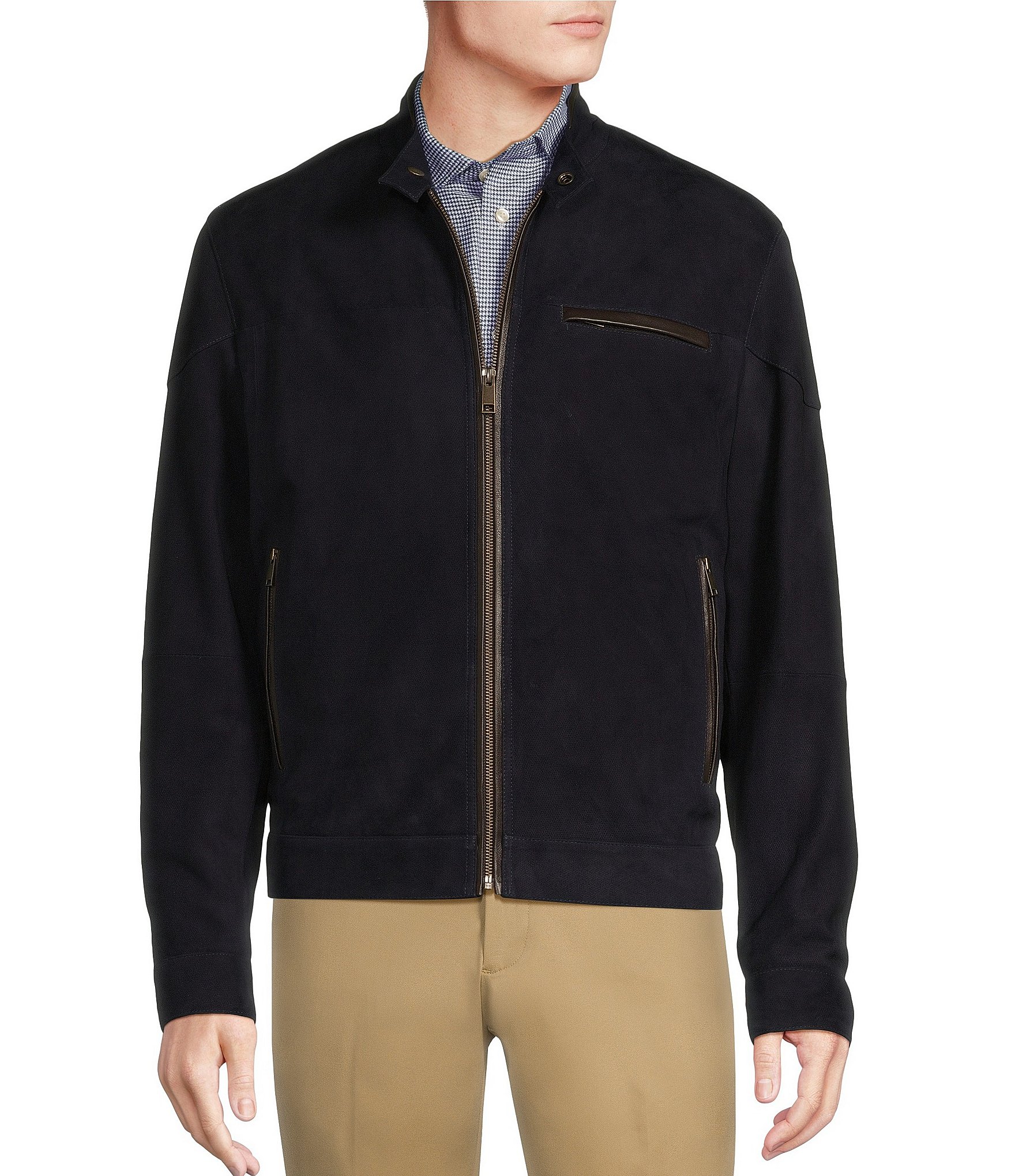 Cremieux Blue Men's Leather Coats, Jackets & Vests | Dillard's