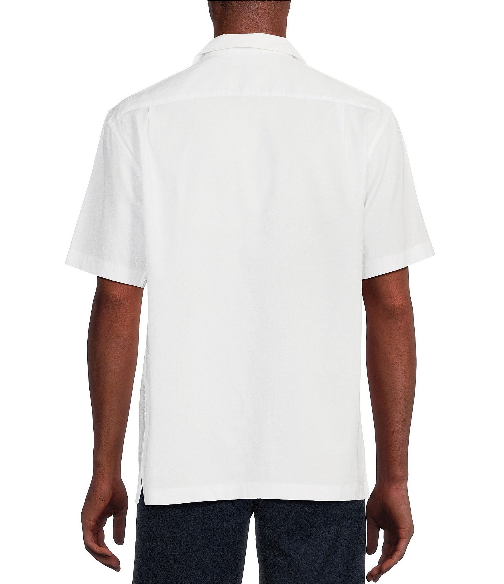 Daniel Cremieux Signature Label Lyocell-Cotton Short Sleeve Woven Camp Shirt