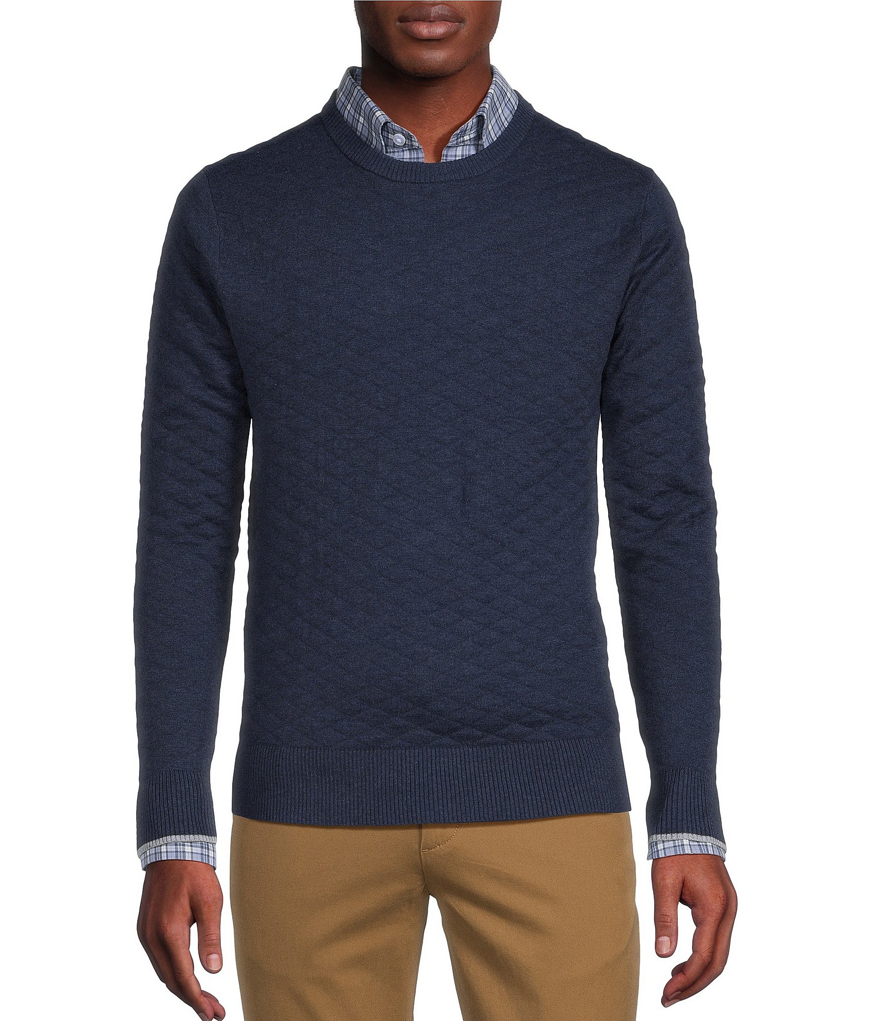 Daniel Cremieux Signature Label Supima Cashmere Quilted Sweater | Dillard's
