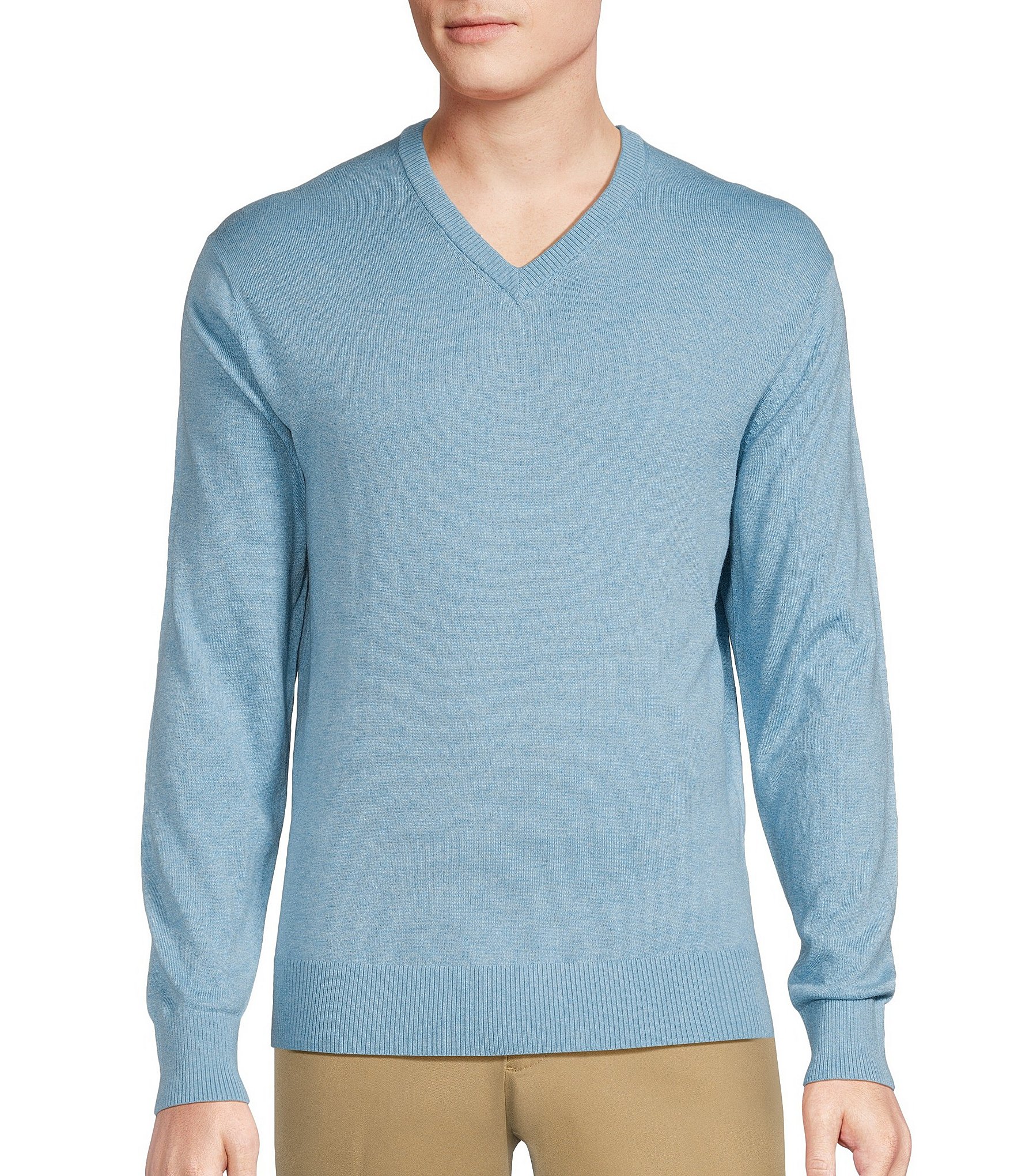 Daniel Cremieux Signature Label Supima Cashmere V-Neck Sweater | Dillard's