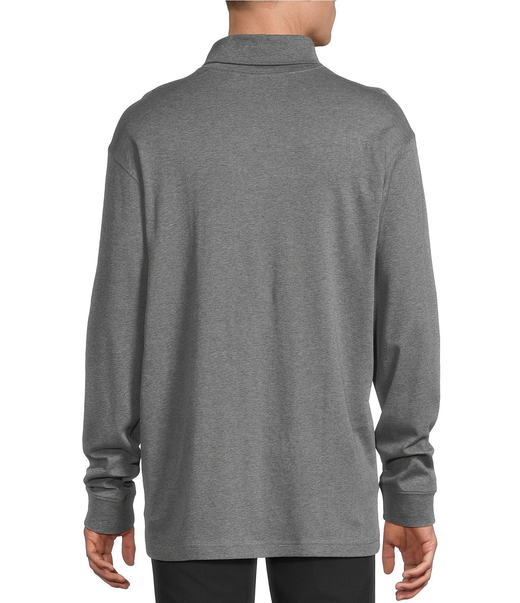 Daniel Cremieux Signature Label Solid Interlock Turtleneck Shirt