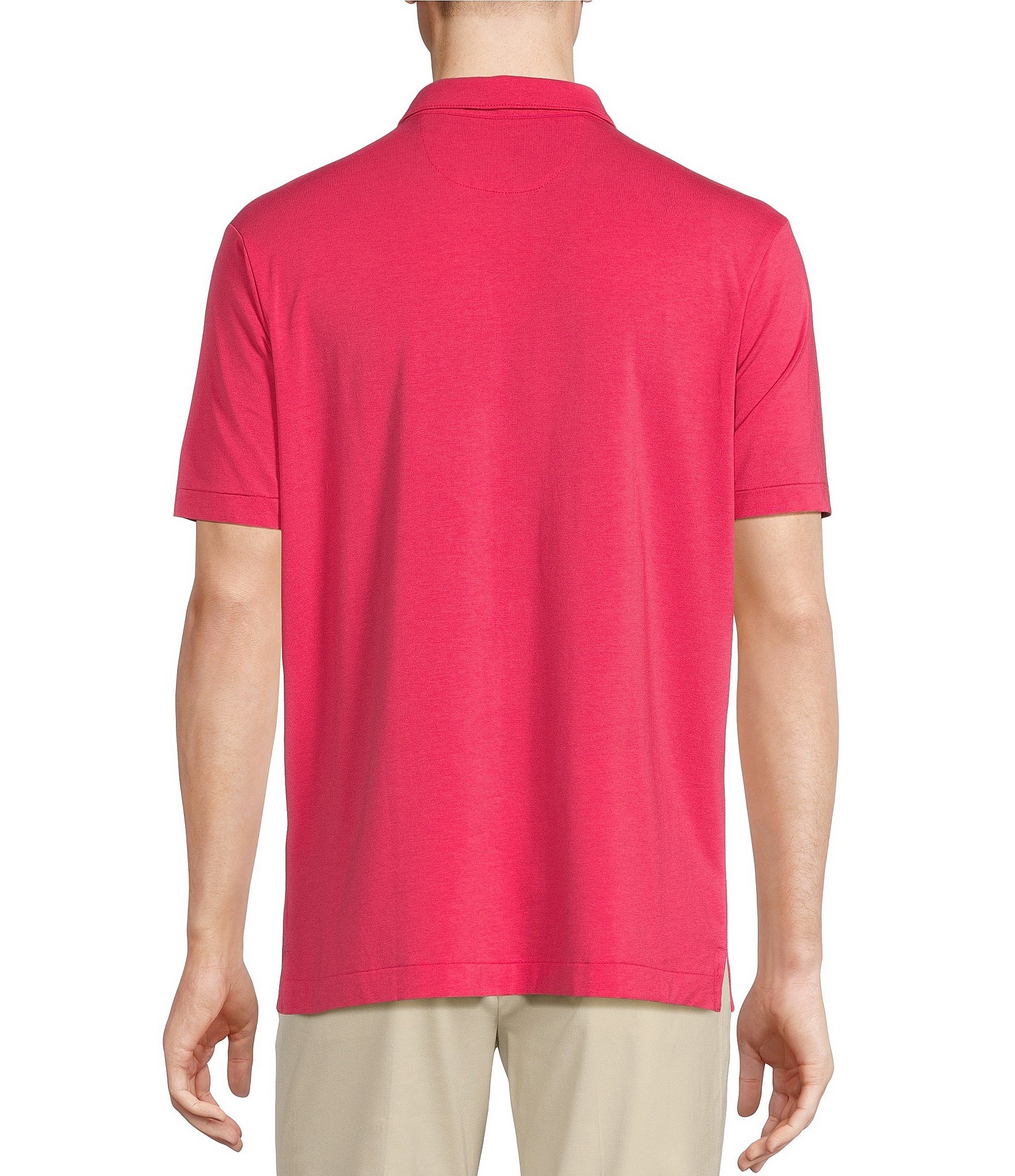 Daniel Cremieux Signature Label Solid Jersey Short Sleeve Polo Shirt