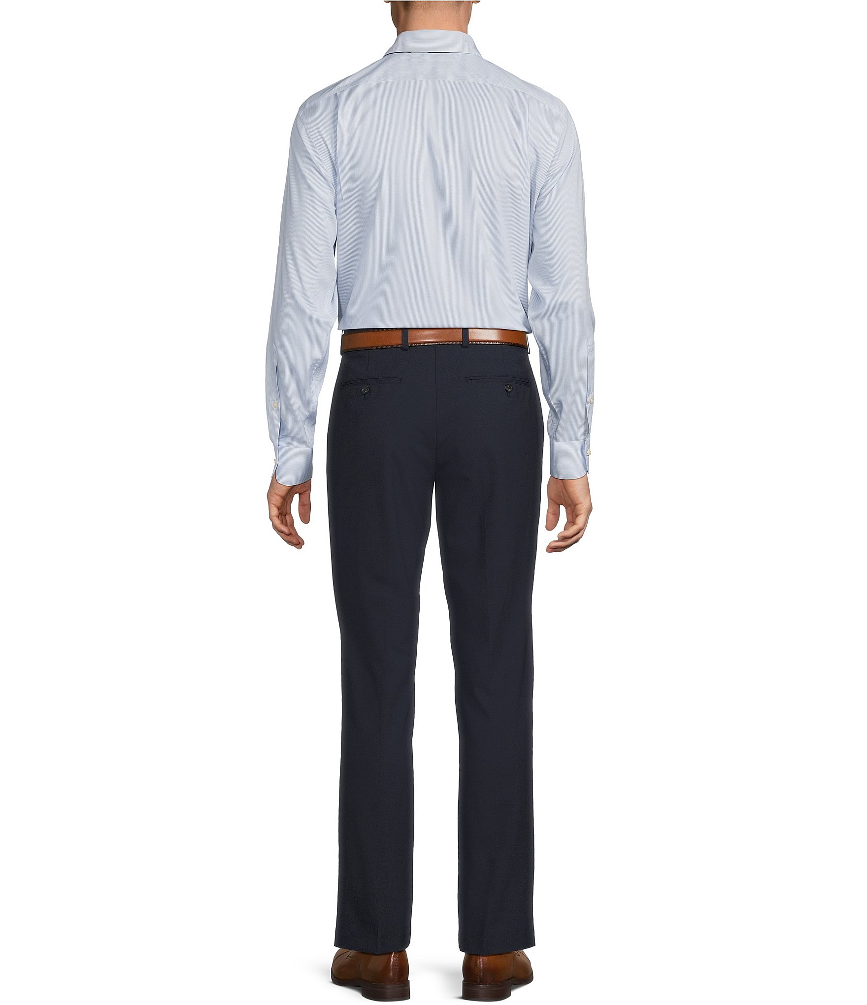 Cremieux Daniel Cremieux Signature Label Stretch Flat Front Dress Pants