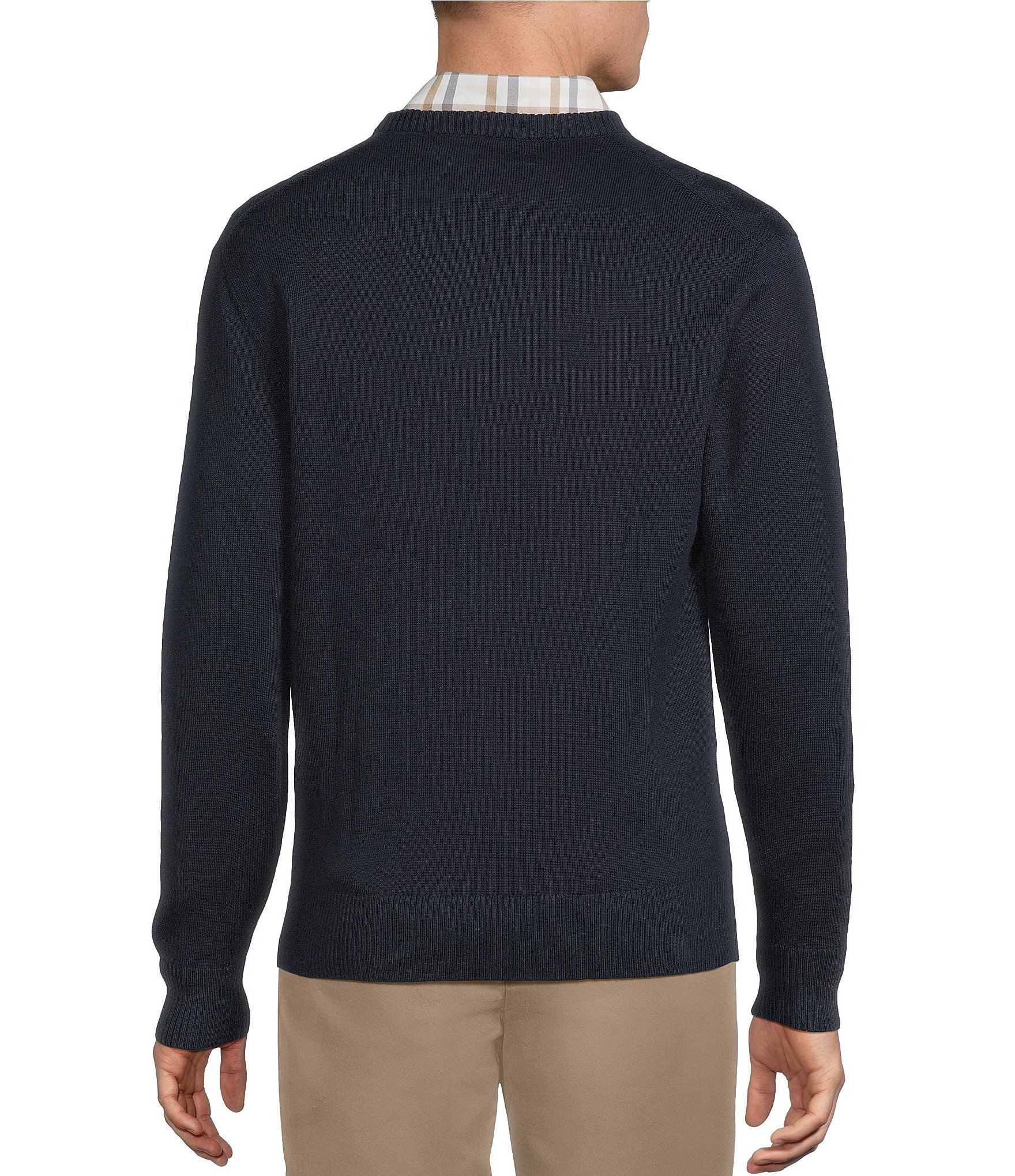 Daniel Cremieux Signature Label Supima Diamond Pattern Sweater