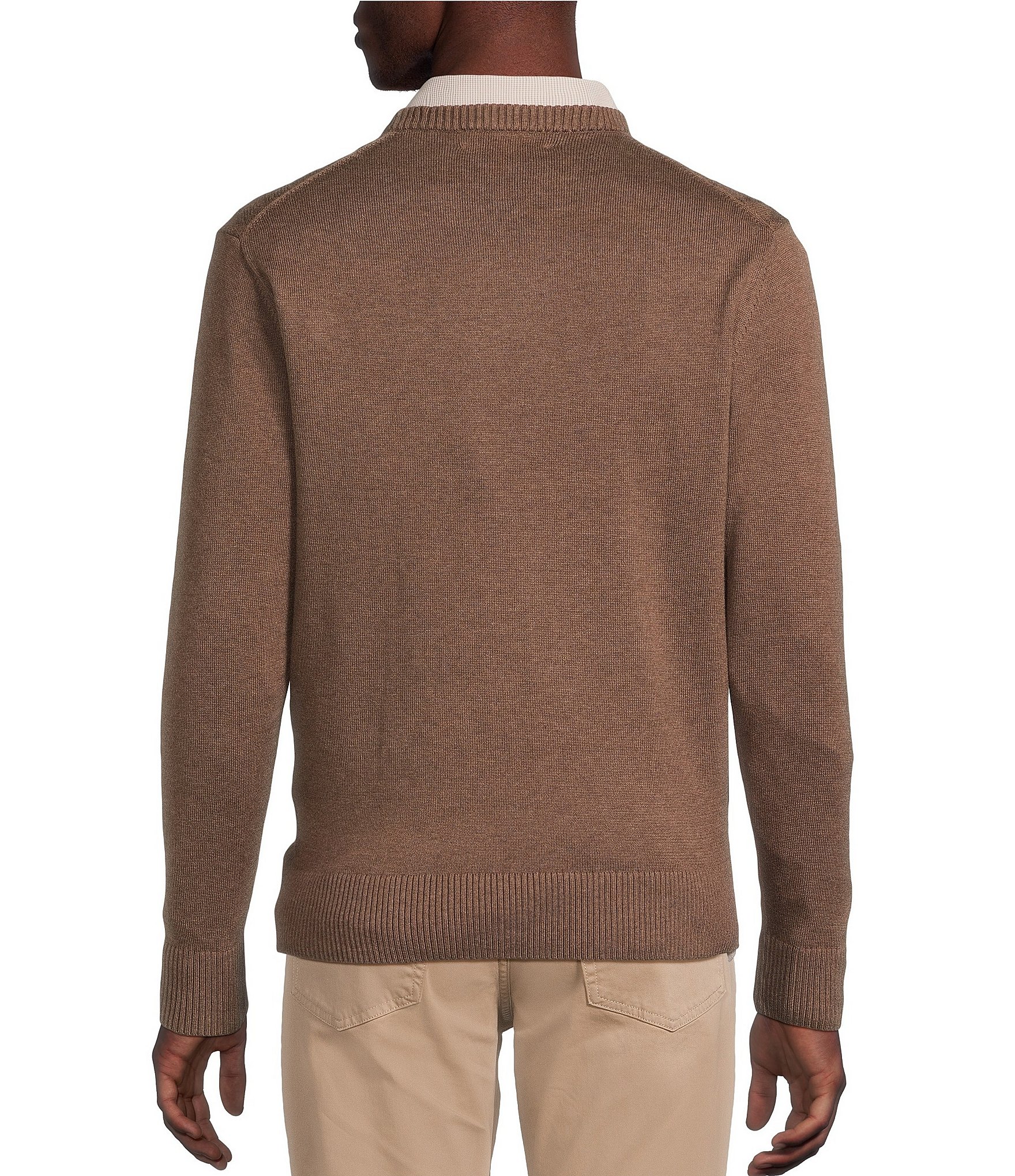 Daniel Cremieux Signature Label Supima Diamond Pattern Sweater