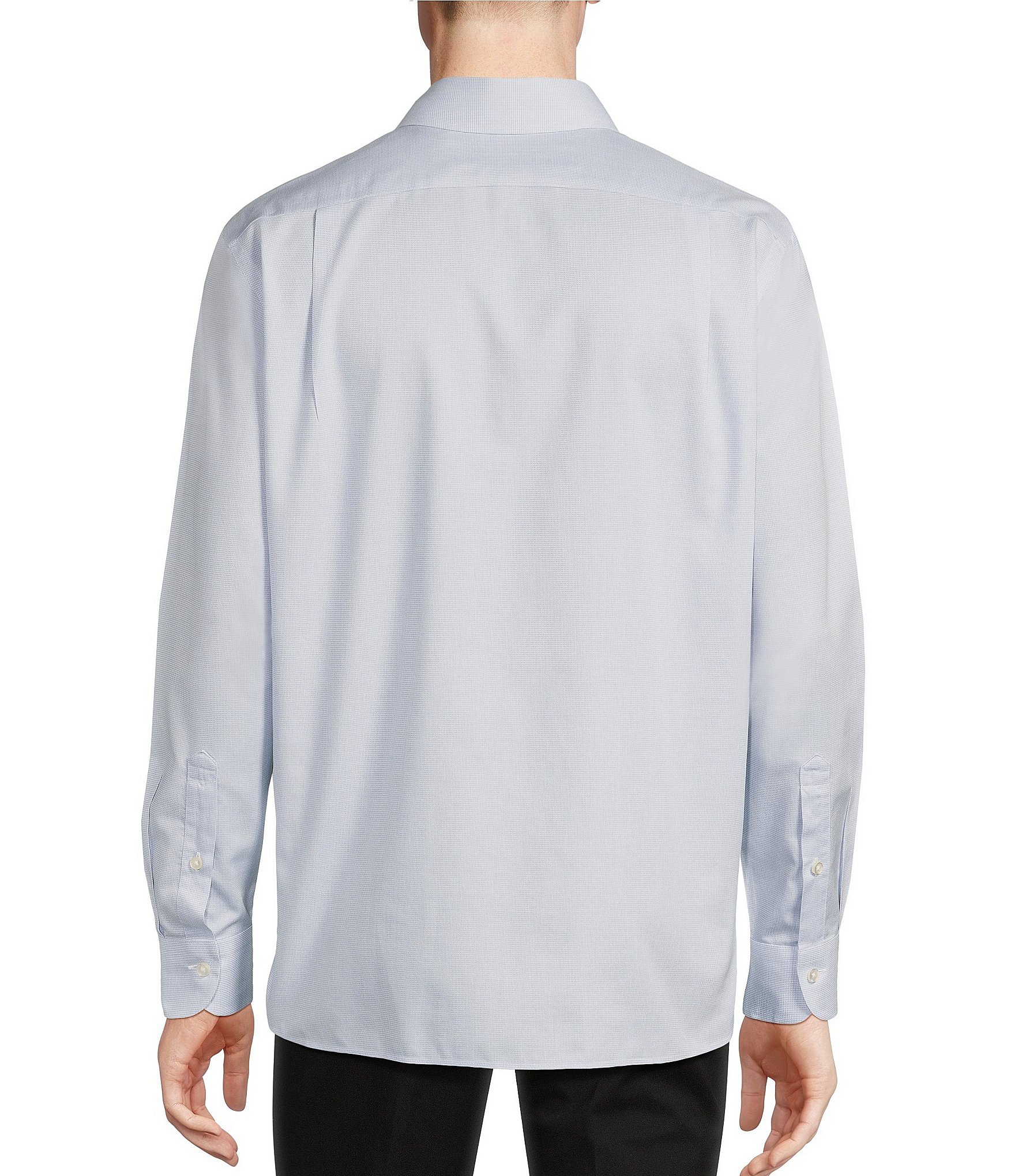 Daniel Cremieux Signature Label Textured Cotton Long Sleeve Woven Shirt