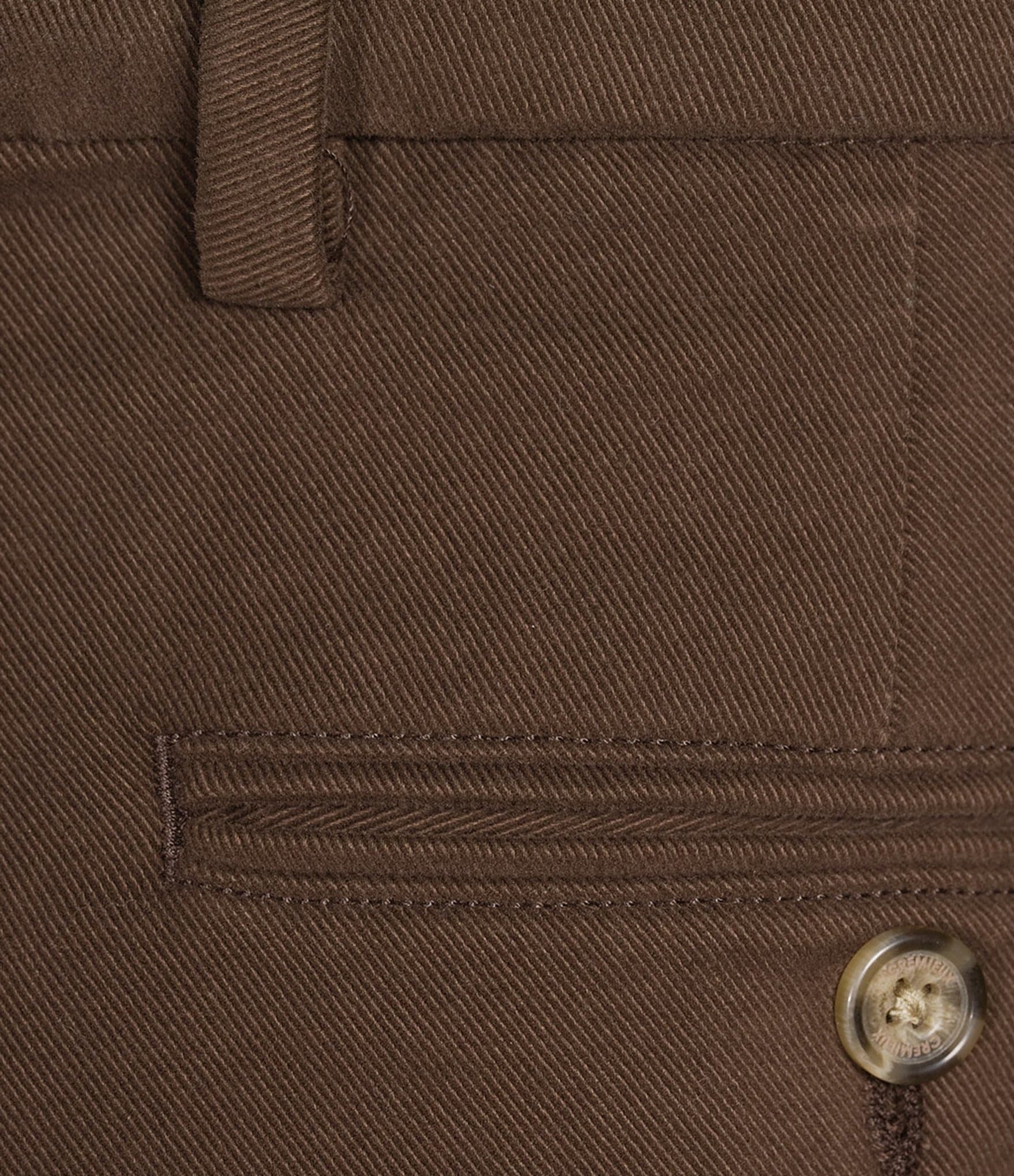 Daniel Cremieux Signature Label The Highlands Collection Flat Front Solid Brushed Twill Pants