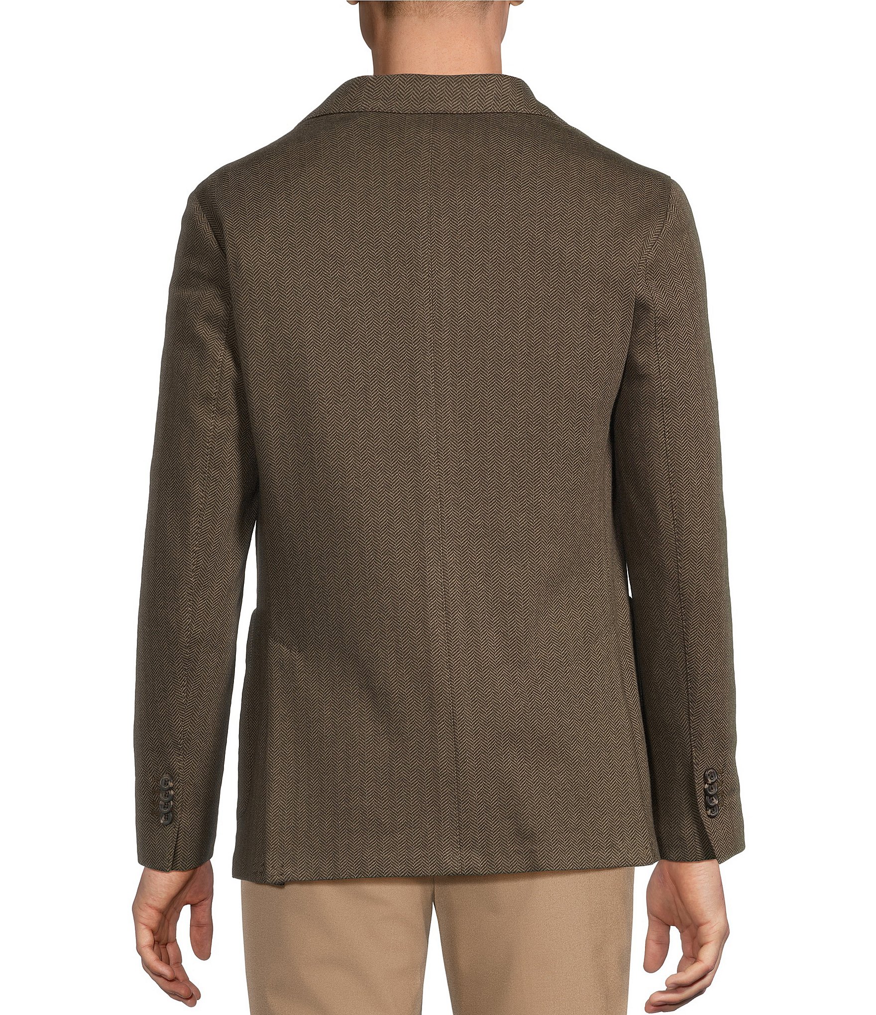 Daniel Cremieux Signature Label The Highlands Collection Herringbone Knit Sport Coat