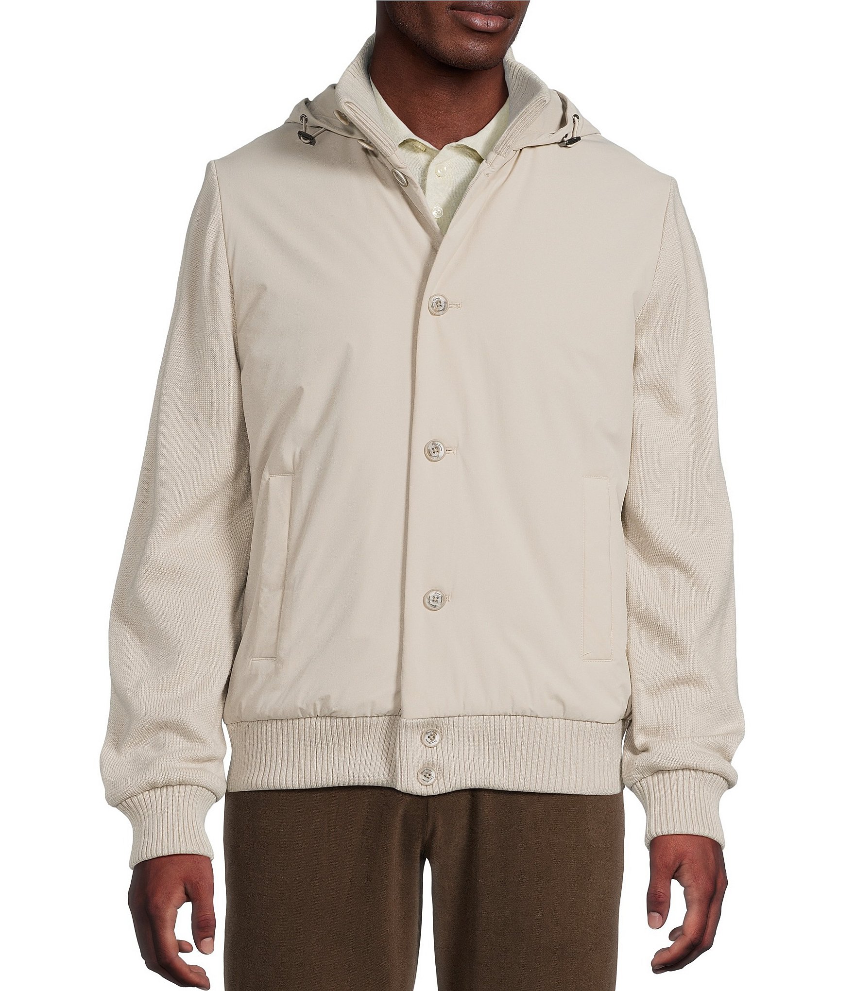 Daniel Cremieux Signature Label The Highlands Collection Mixed Media Jacket