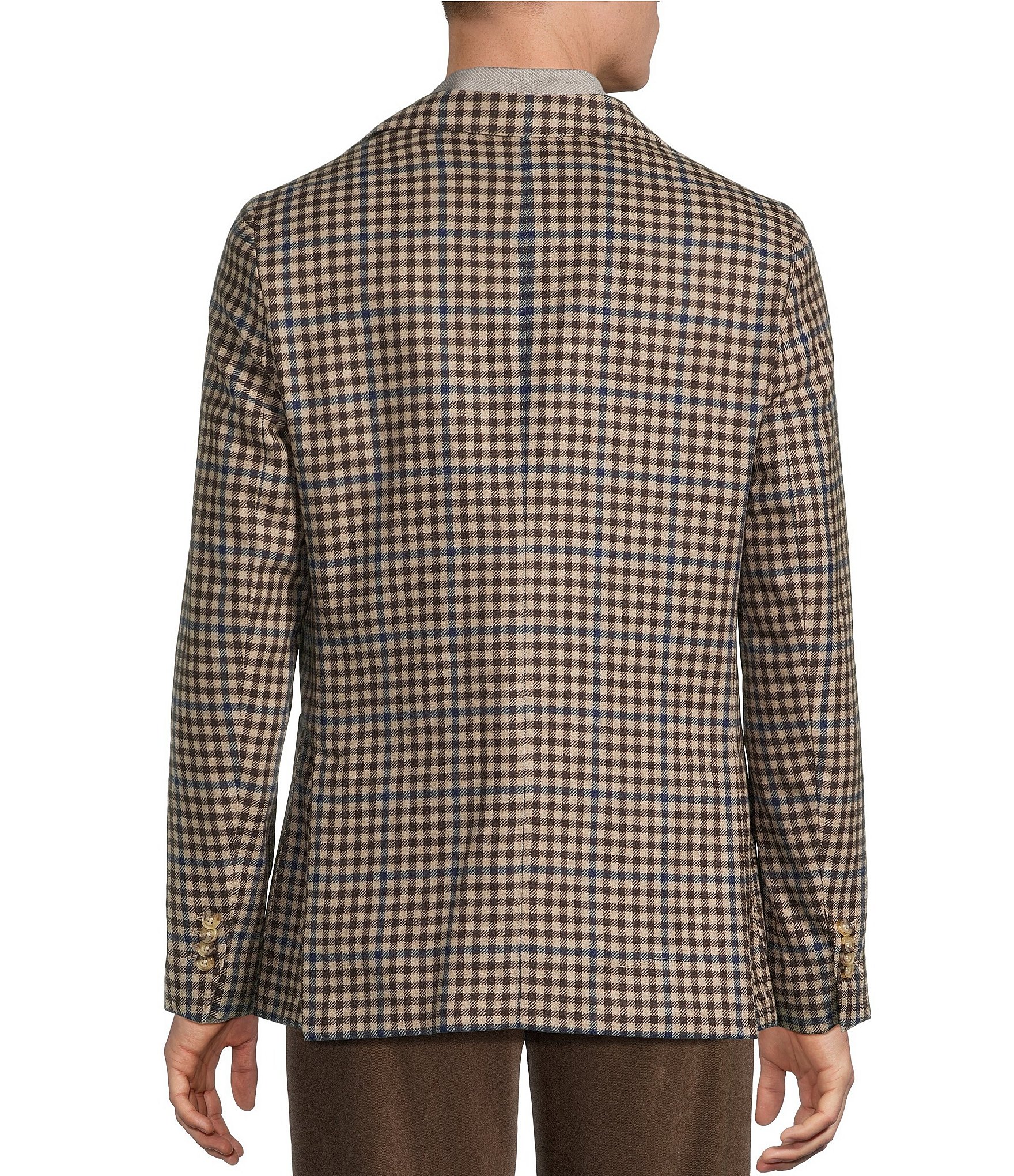 Daniel Cremieux Signature Label The Highlands Collection Plaid Wool Blazer