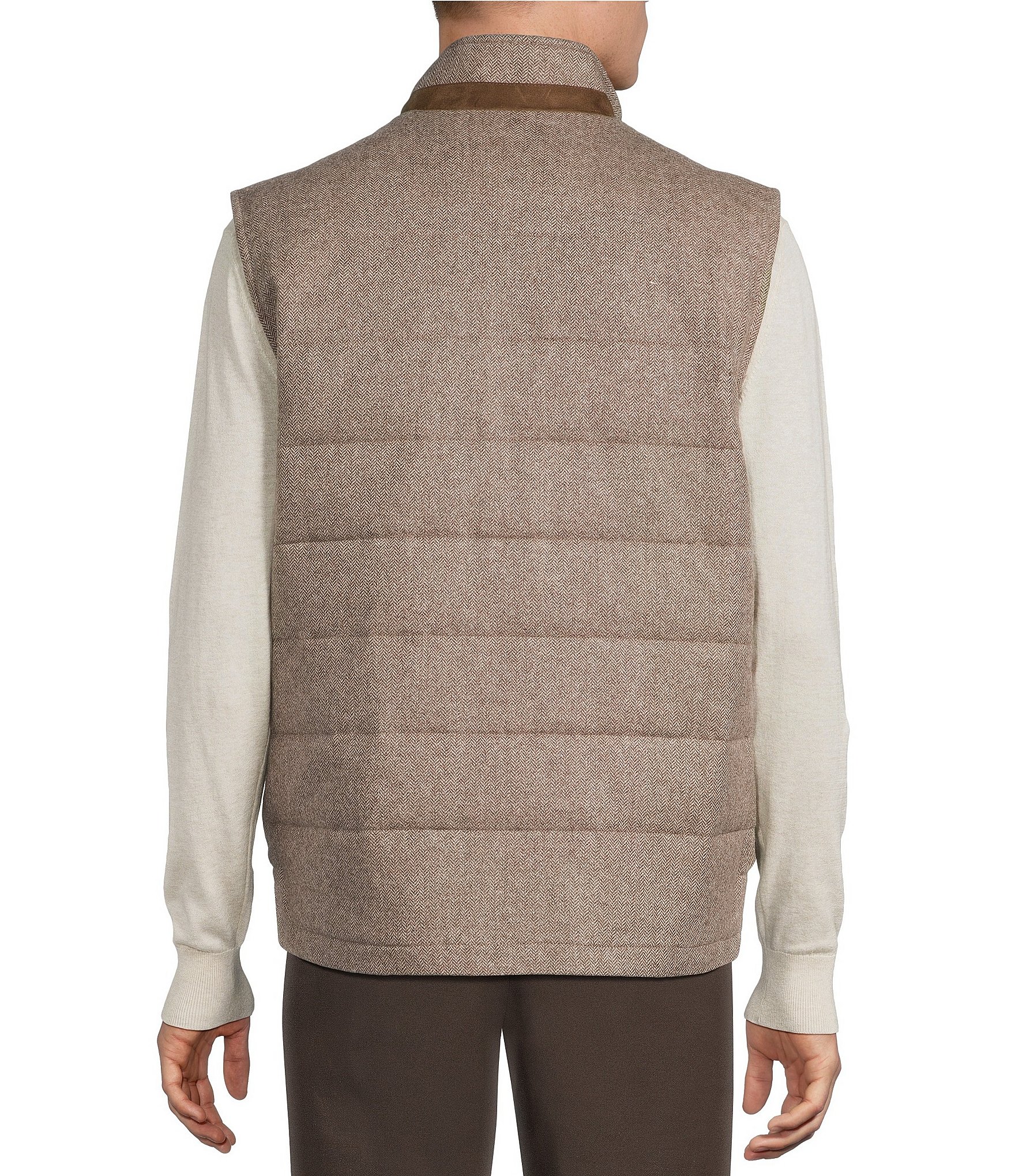 Daniel Cremieux Signature Label The Highlands Collection Wool Herringbone Vest
