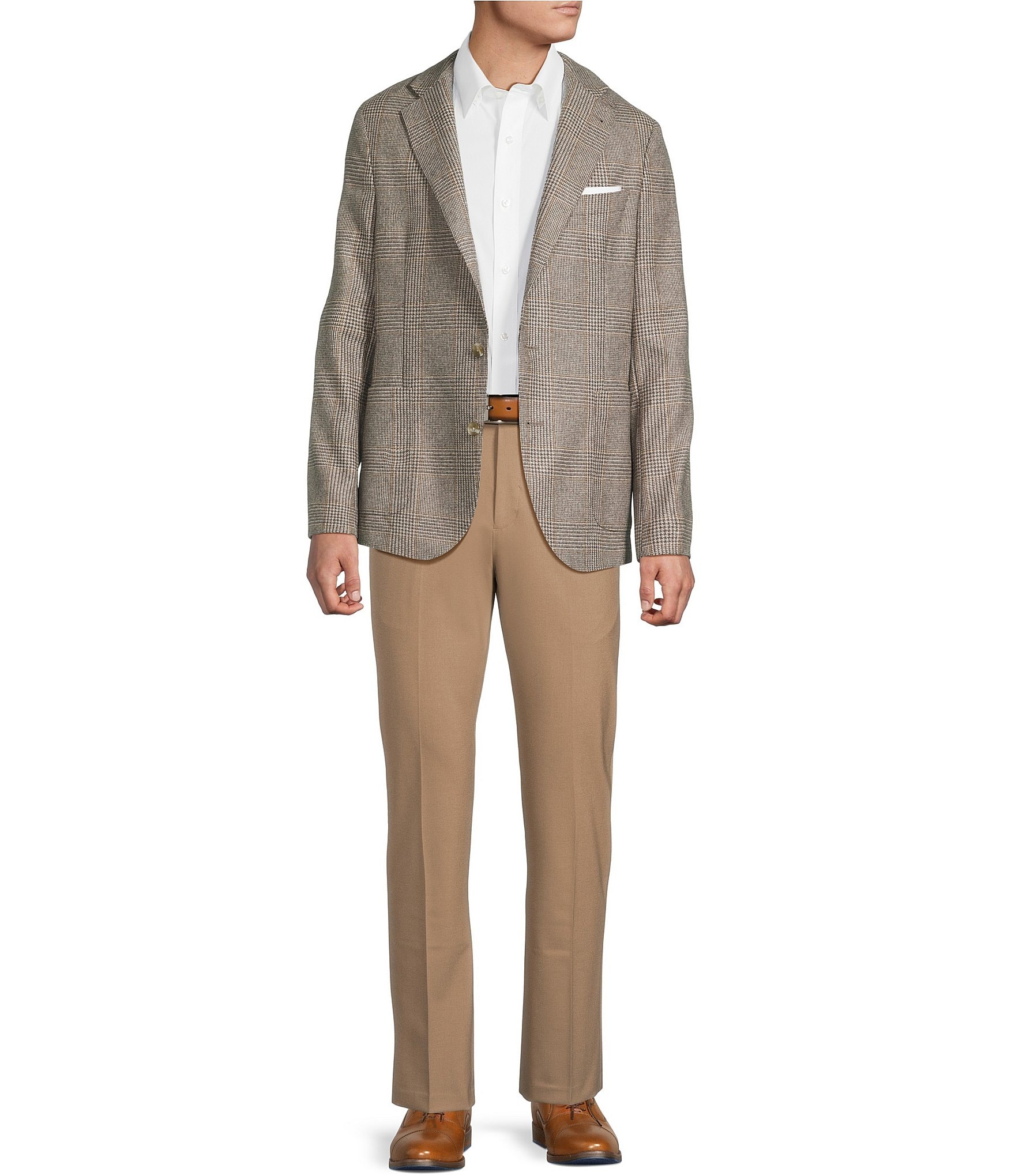 Daniel Cremieux Signature Label Wool Blend Plaid Blazer