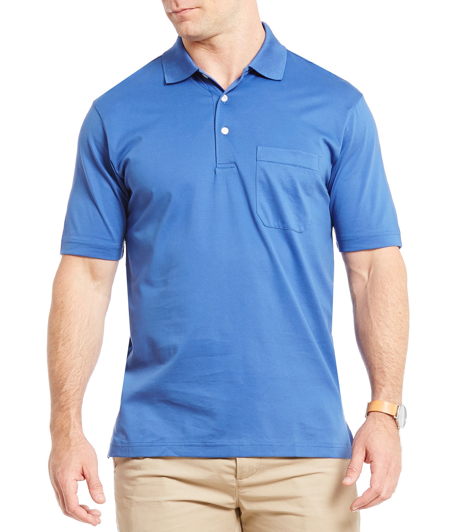 Daniel Cremieux Signature Short-Sleeve Pocket Solid Polo Shirt | Dillards