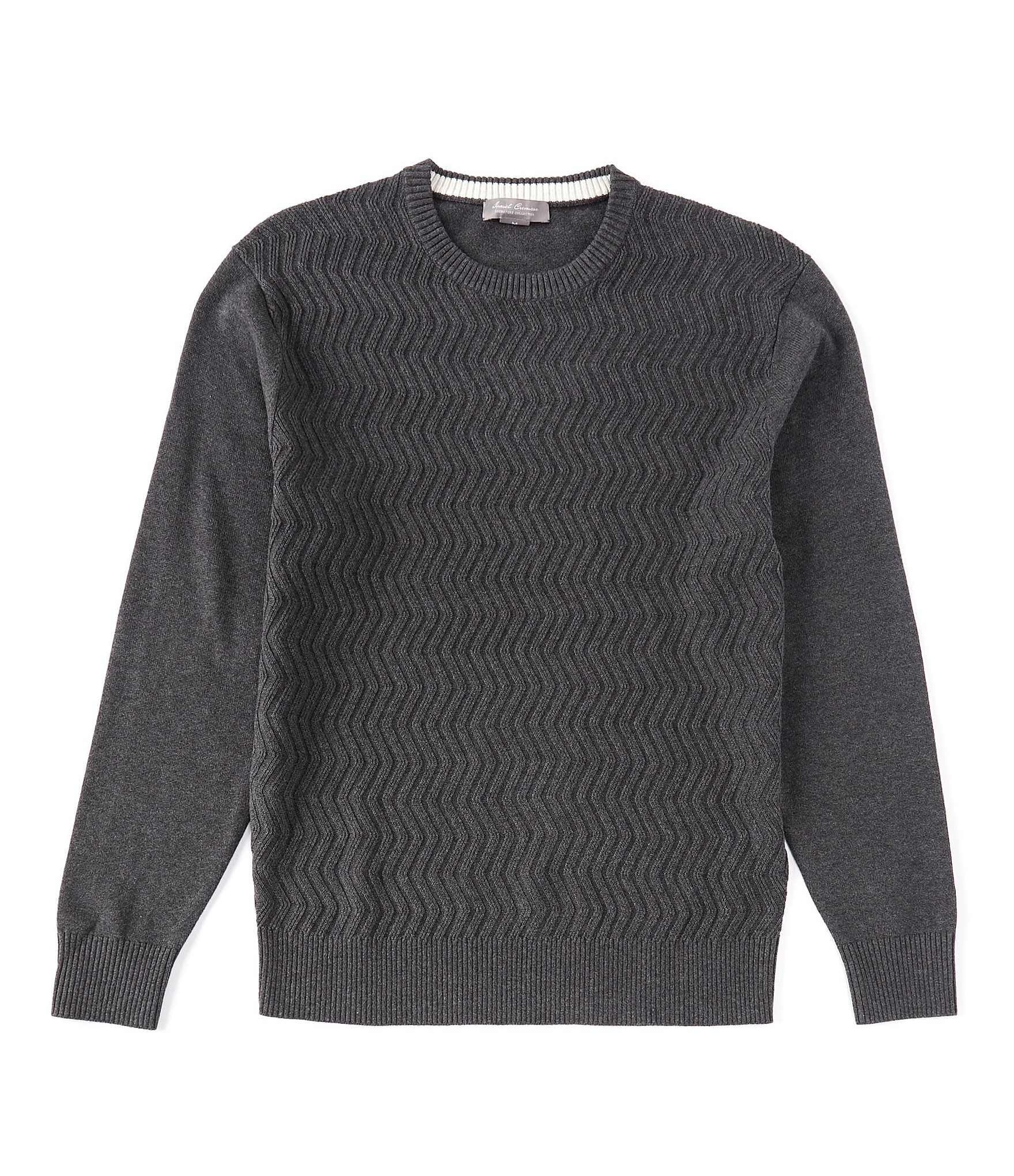 Daniel Cremieux Signature Supima Snowflake Long-Sleeve Sweater | Dillard's