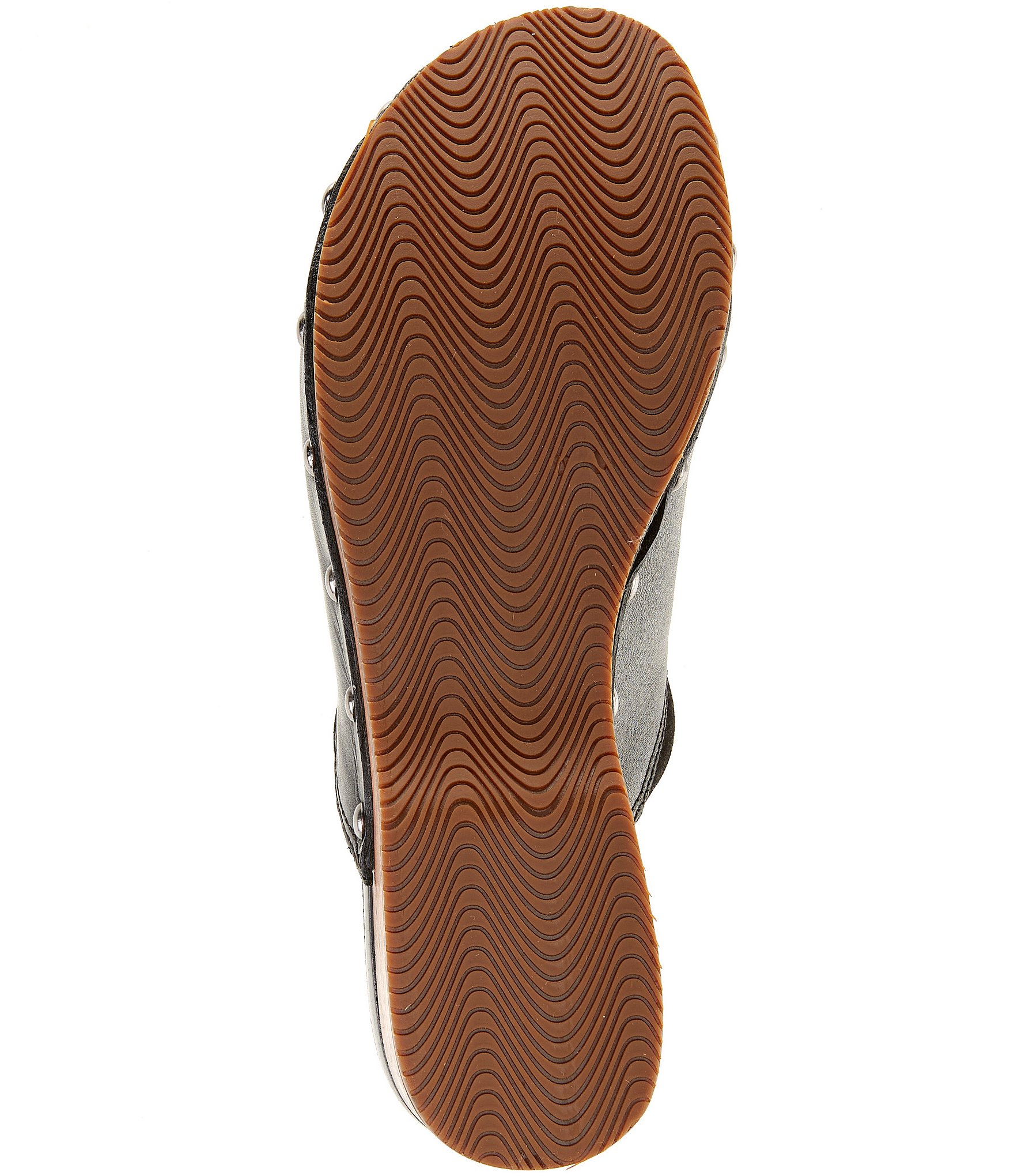 Dansko Andie Leather Nail Head Studded Platform Clogs