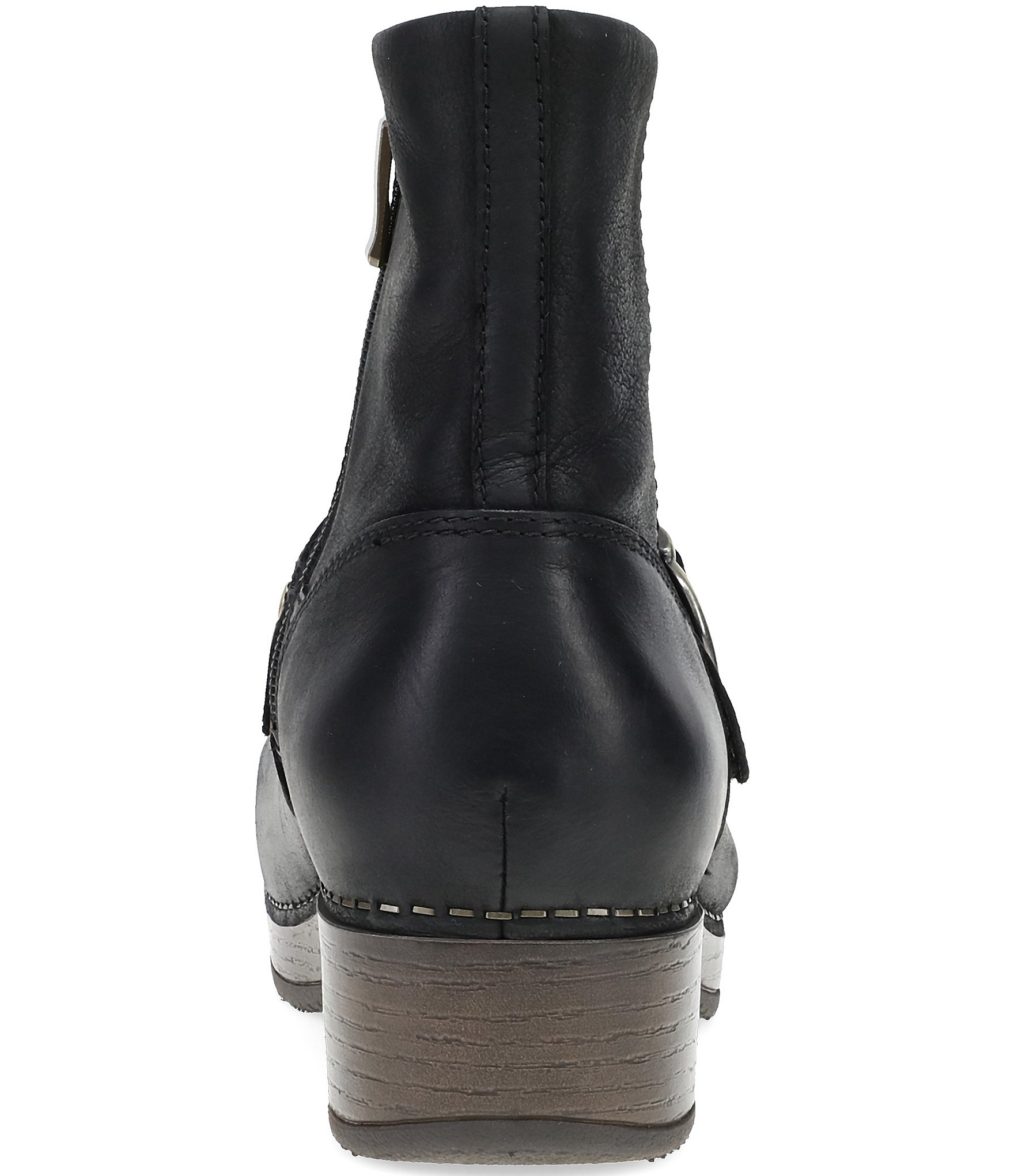 Dansko Baylin Leather Studded Buckle Booties