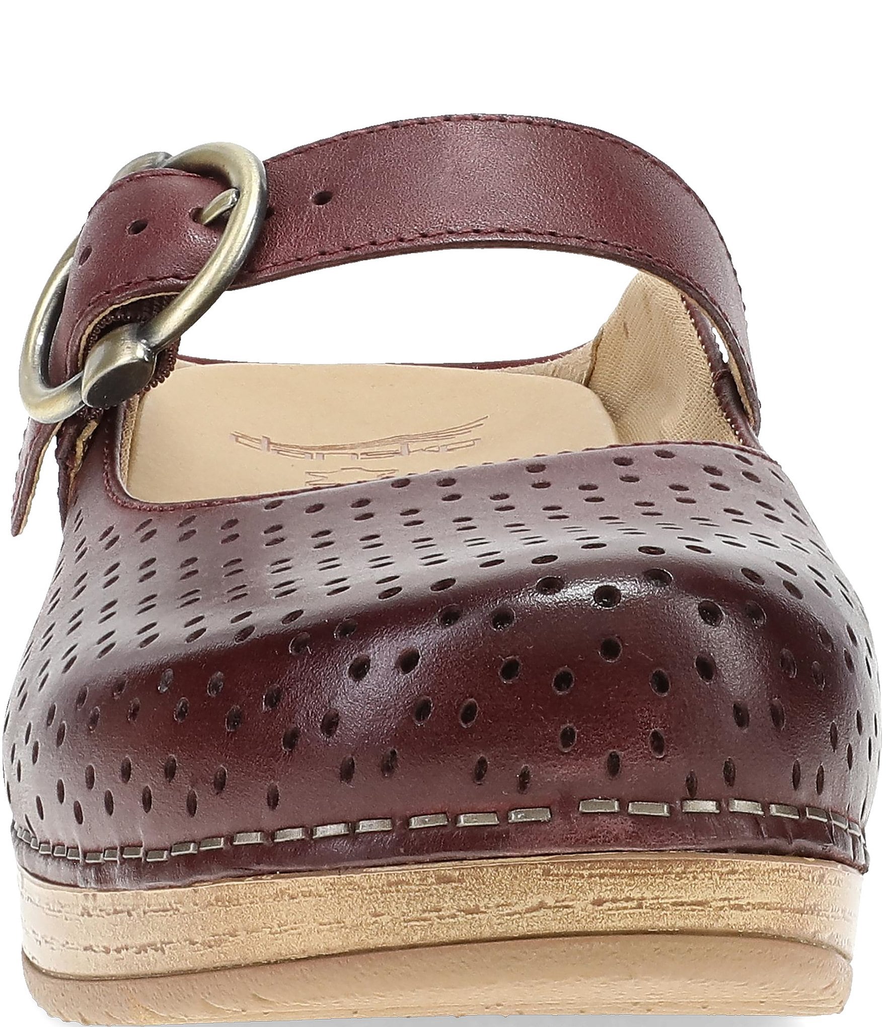 Dansko Blaire Perforated Leather Mary Jane Clogs