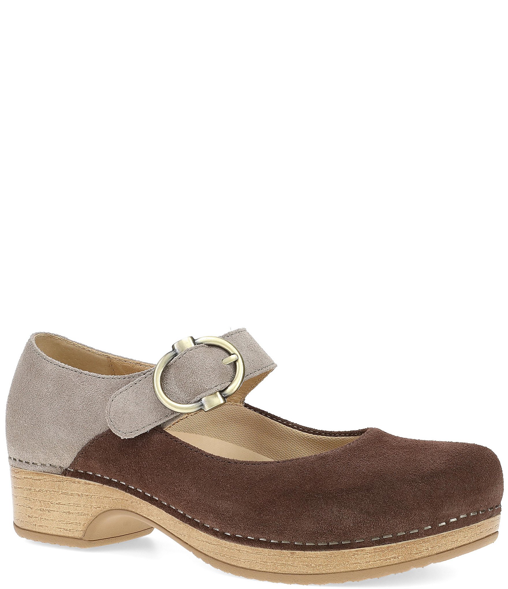 Dansko Bonny Suede Mary Jane Clogs