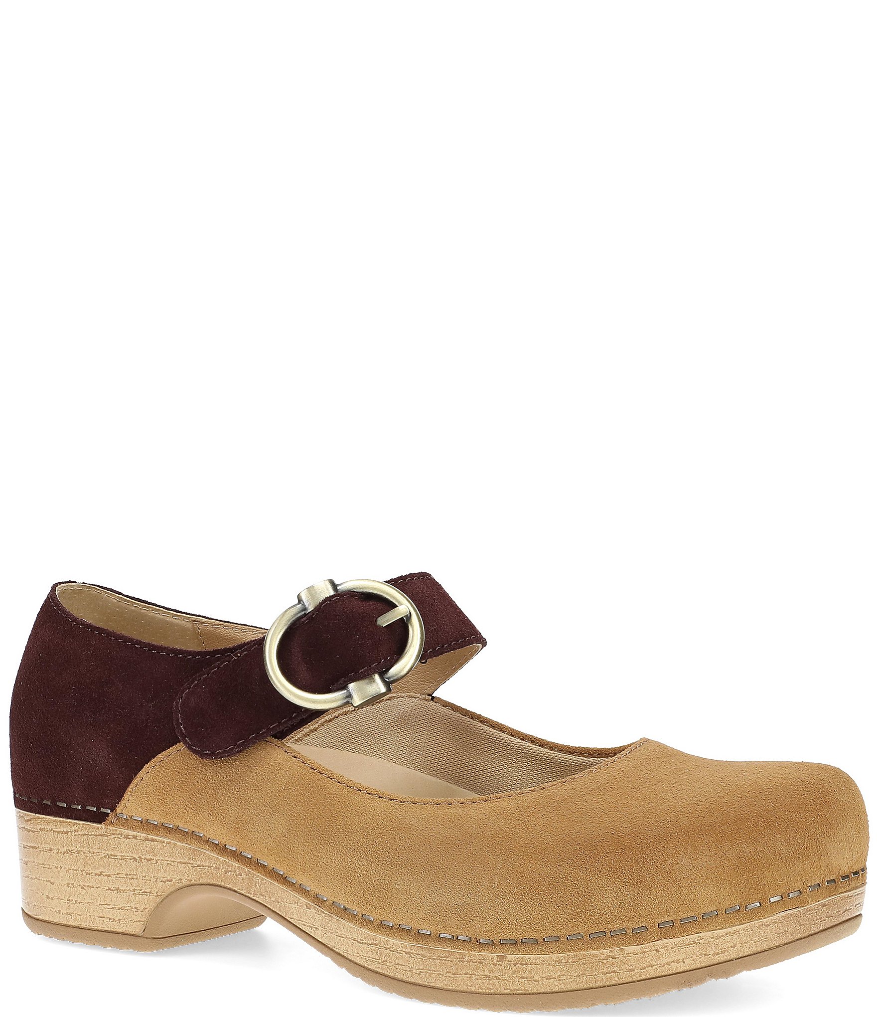 Dansko Bonny Suede Mary Jane Clogs