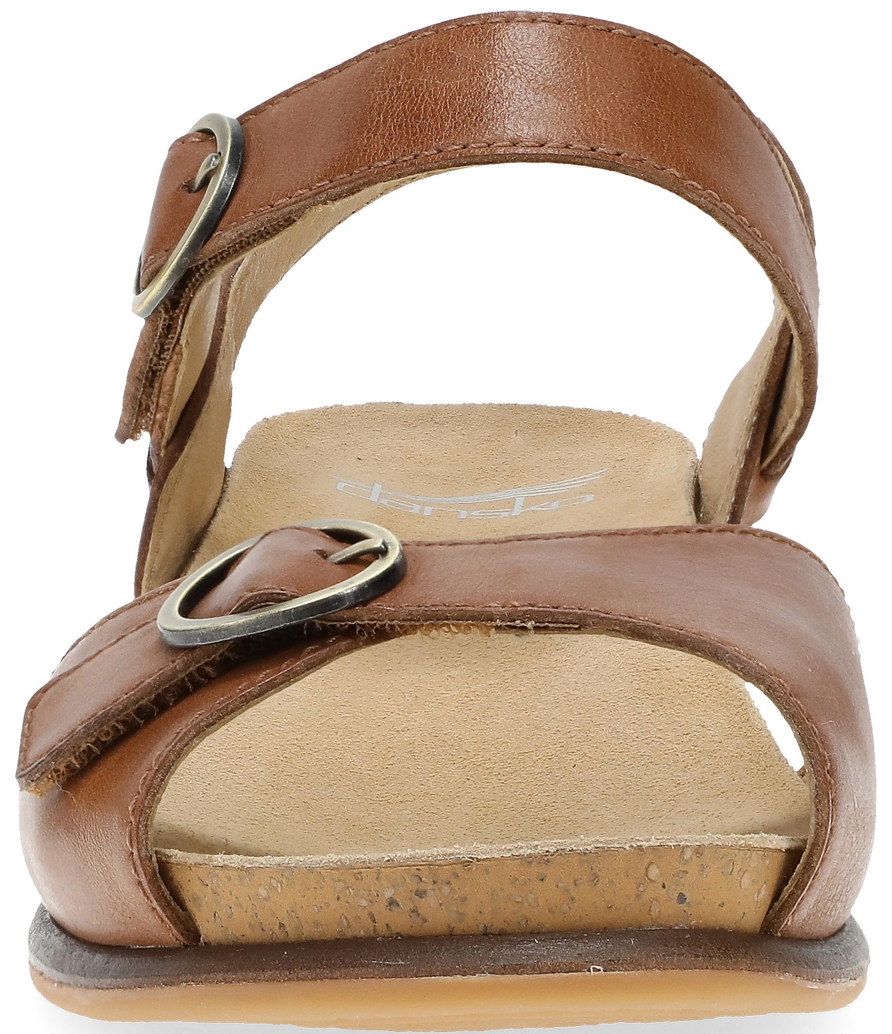 Dansko Candace Leather Buckle Hardware Hook-and-Loop Sandals