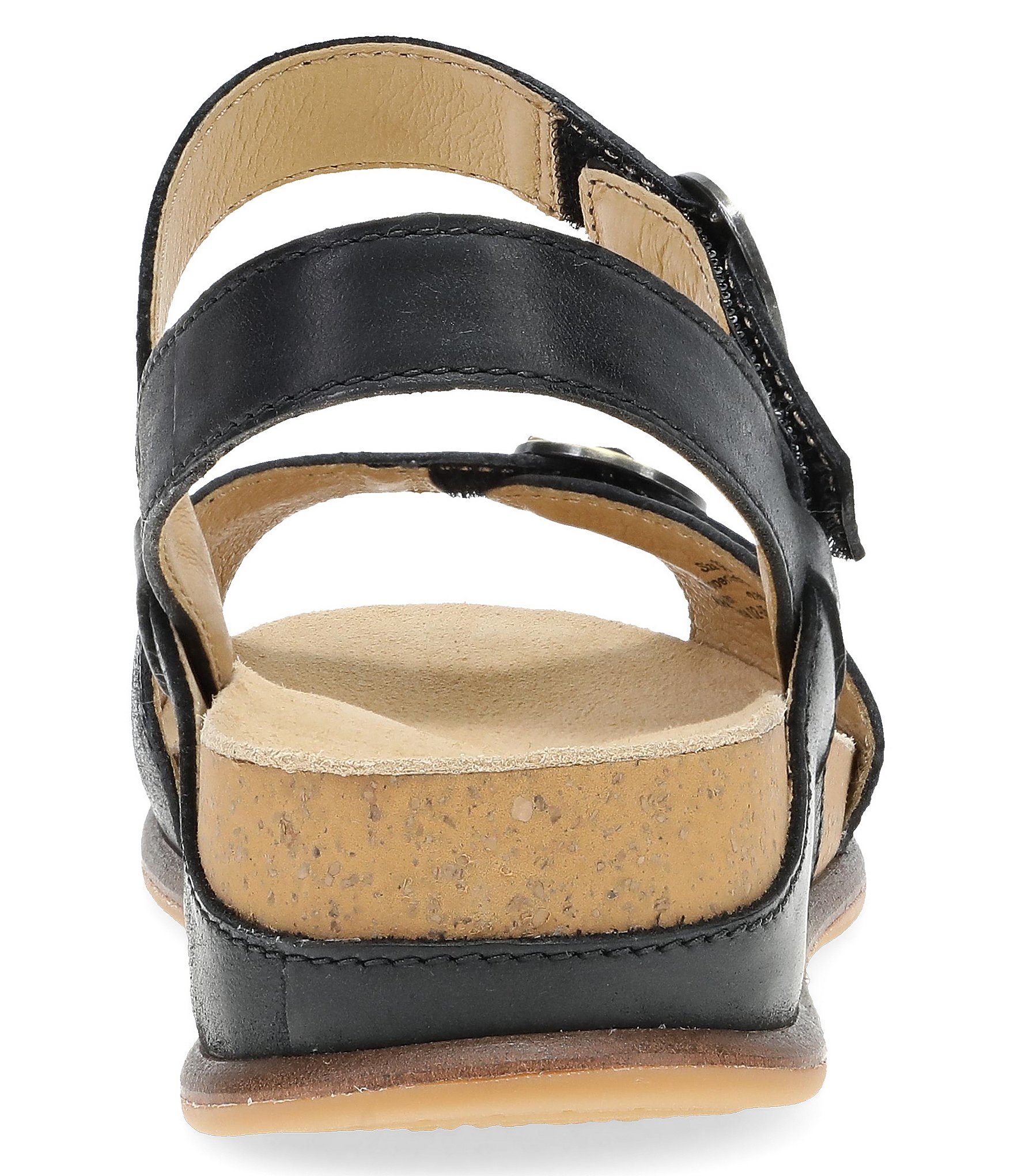 Dansko Candace Leather Buckle Hardware Hook-and-Loop Sandals