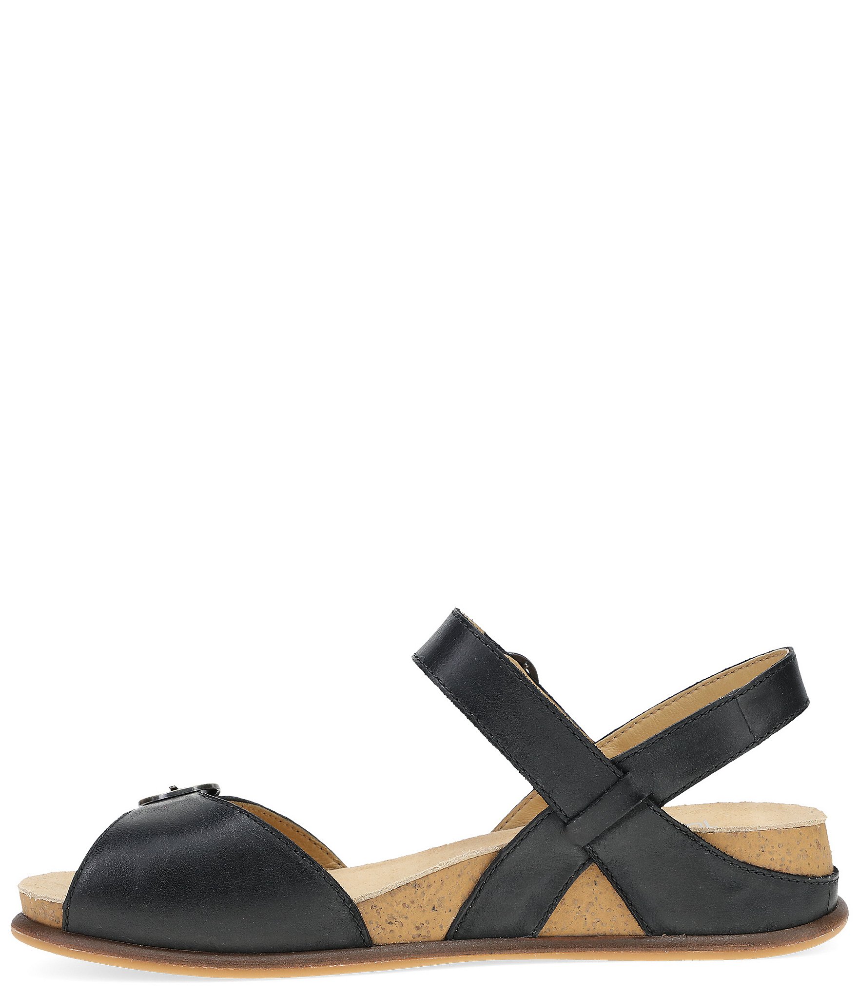 Dansko Candace Leather Buckle Hardware Hook-and-Loop Sandals