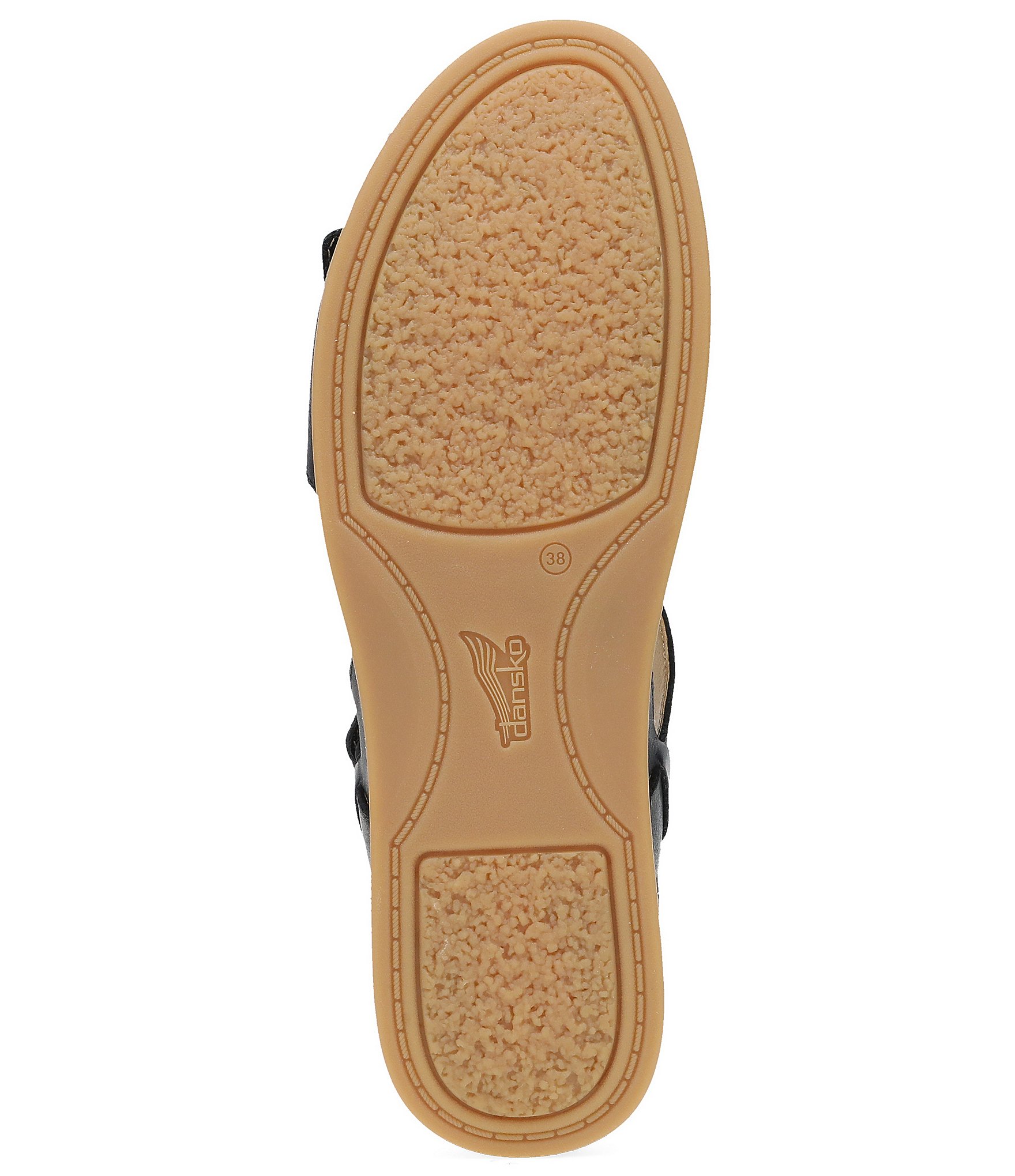 Dansko Candace Leather Buckle Hardware Hook-and-Loop Sandals