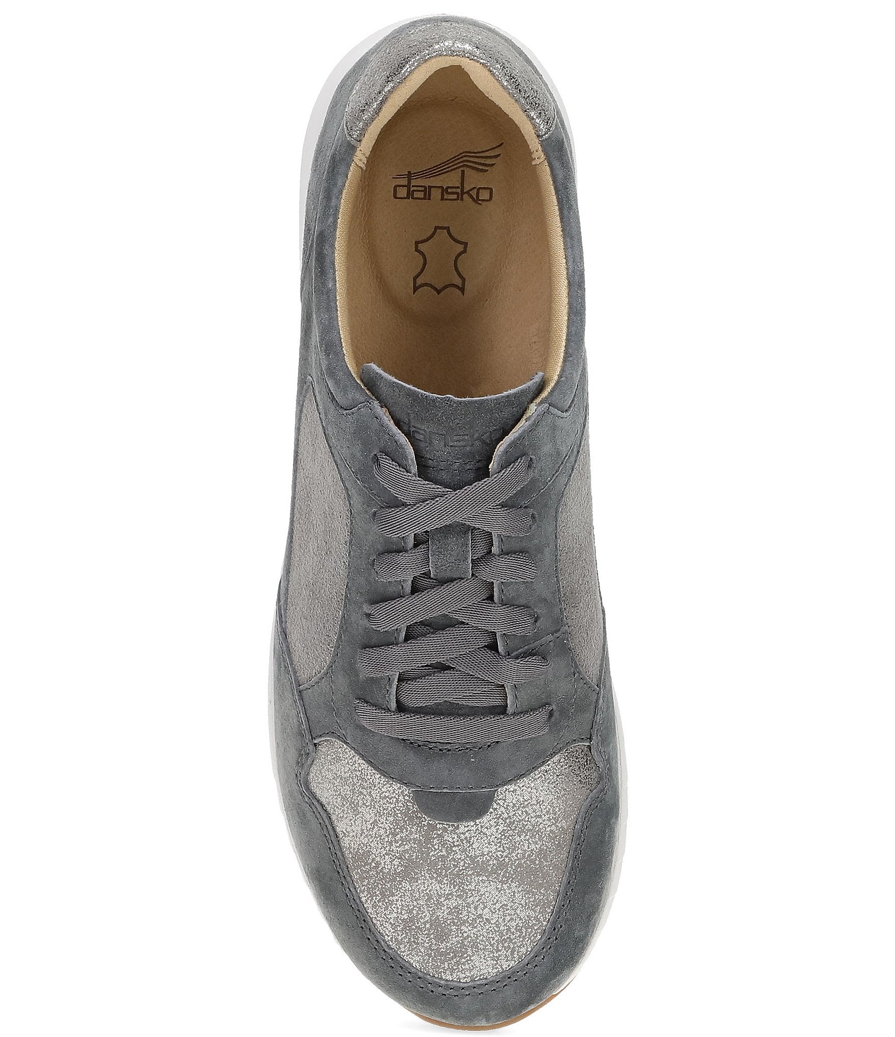 Dansko Catie Suede Metallic Oxford Sneakers