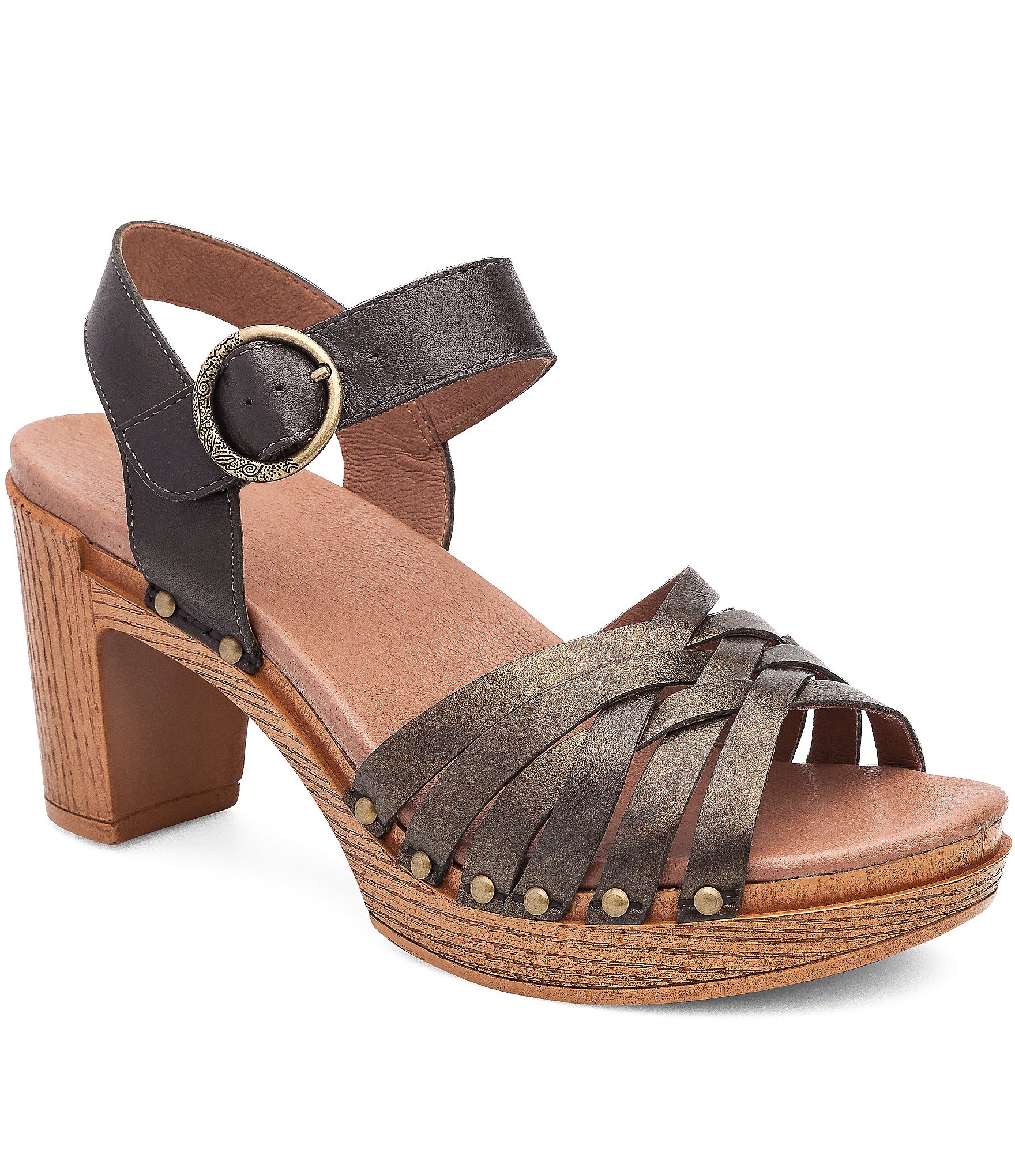 Dansko Dawson Metallic Leather Sandals | Dillards