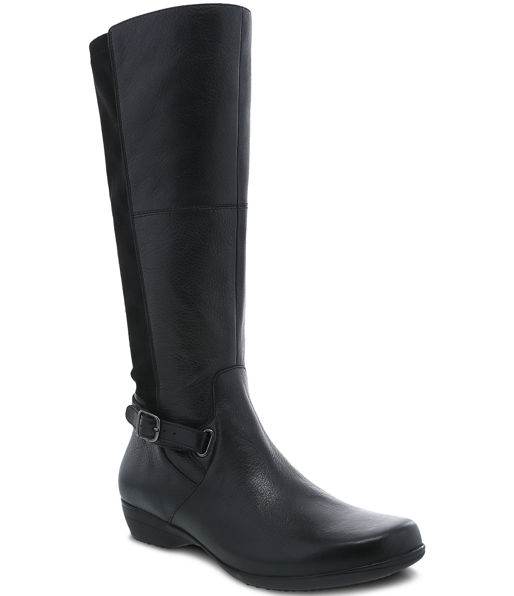 dansko black leather boots