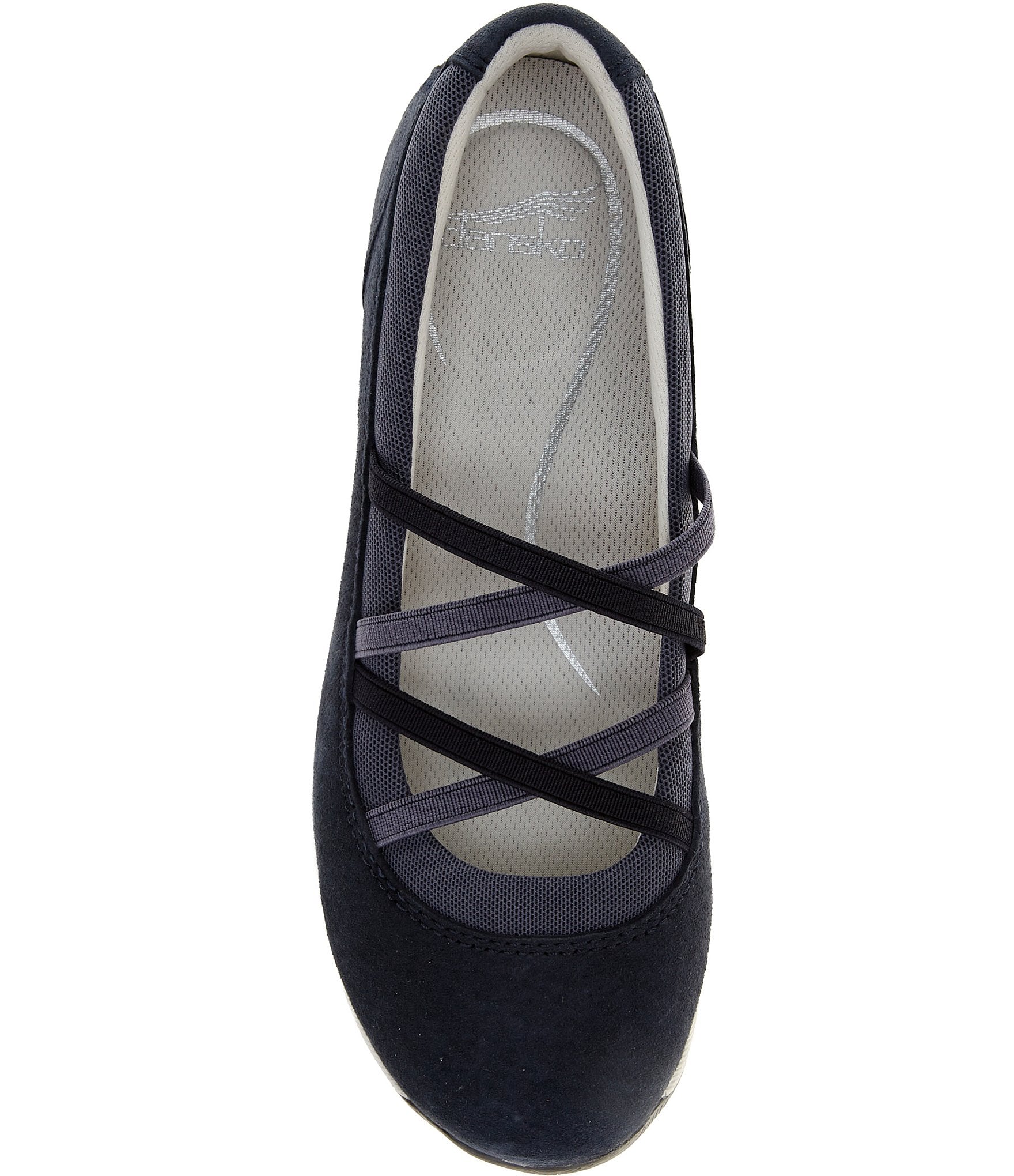 Dansko Harper Suede Crossover Elastic Banded Slip On Mary Jane Sneakers