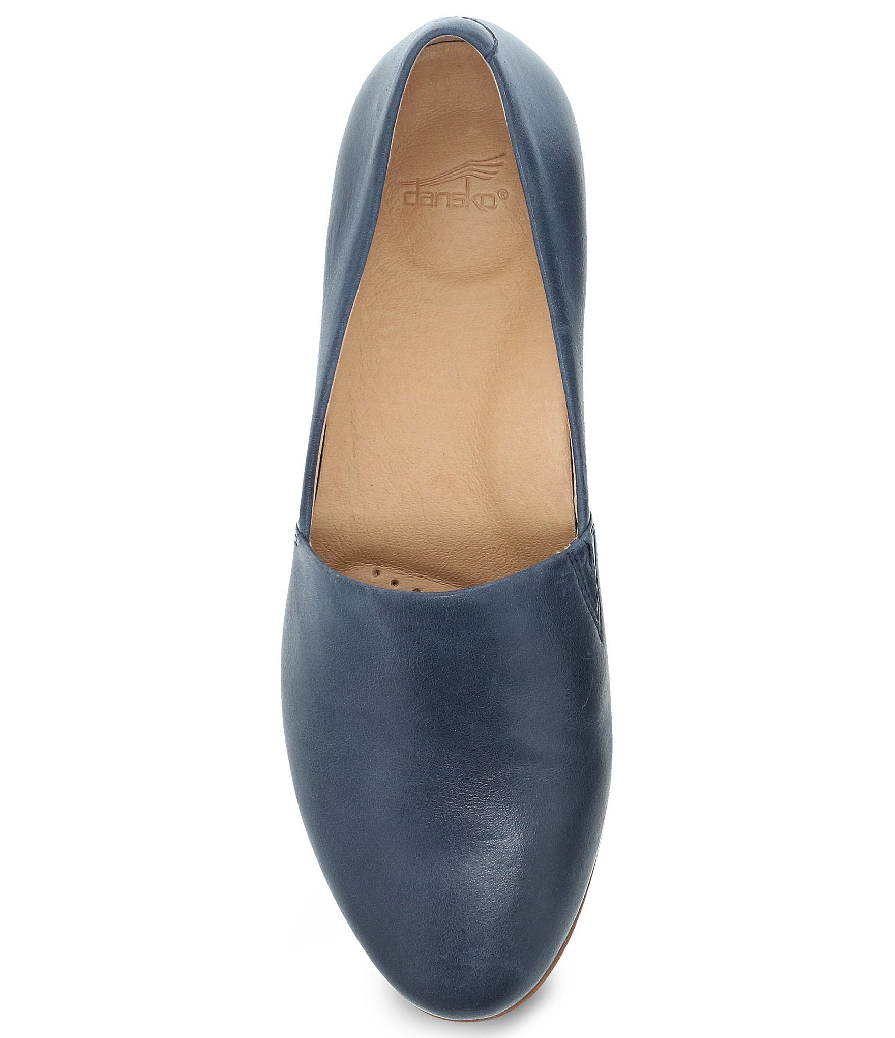 Dansko Larisa Leather Slip-On Loafer Flats