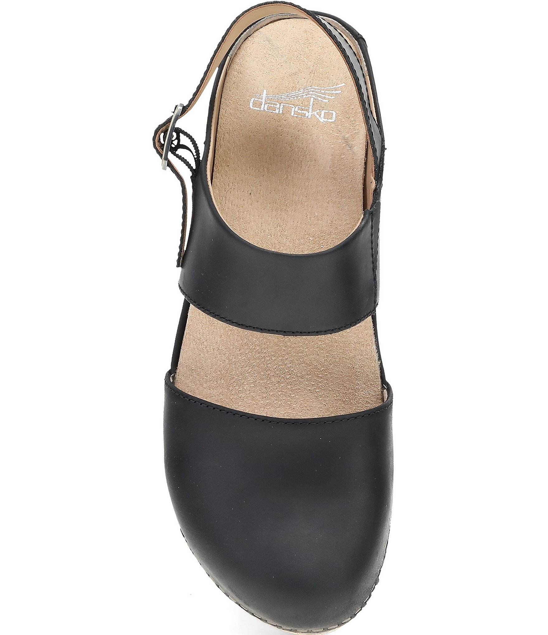 Dansko Lucia Leather Slingback Clog Pumps
